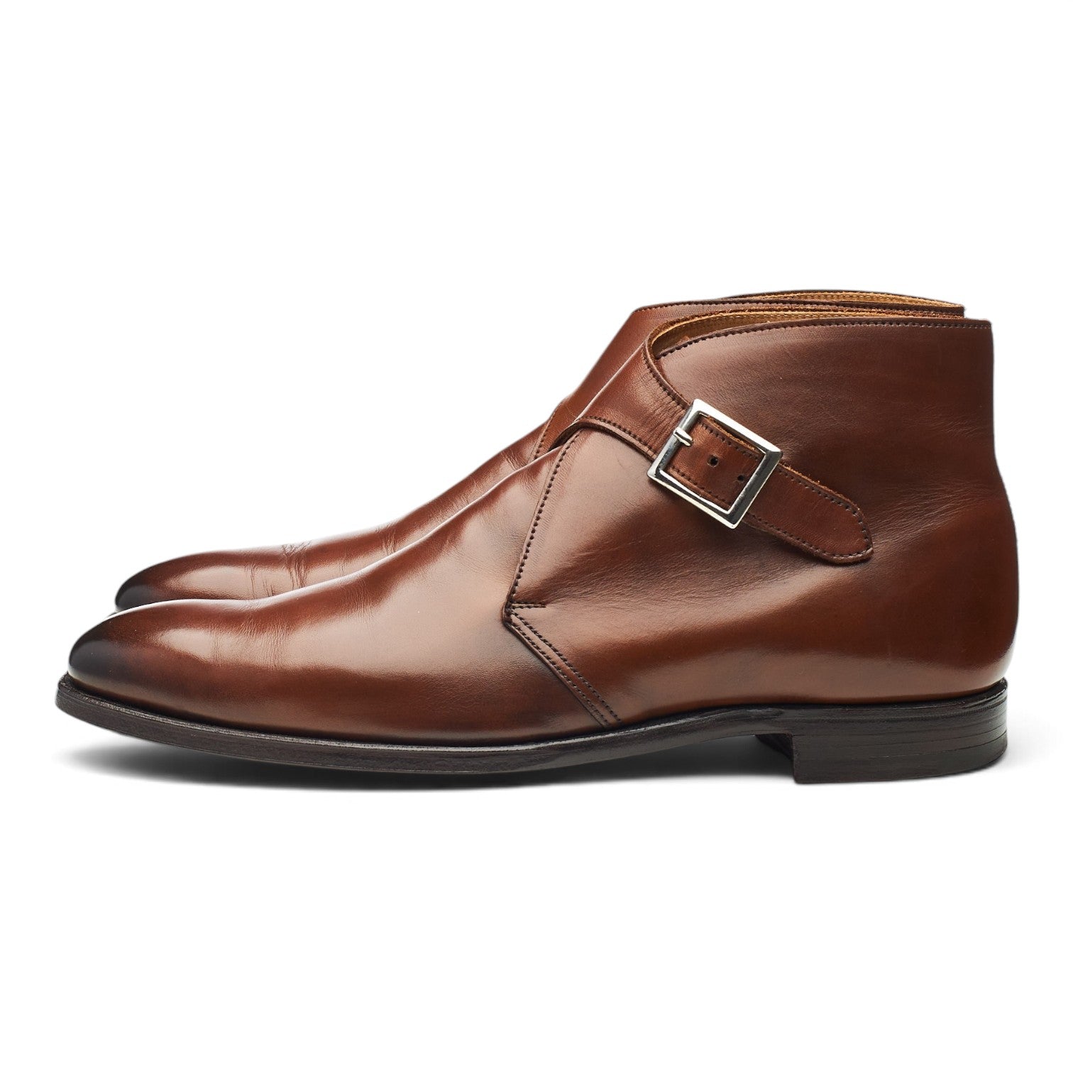 Crockett & Jones Bagshot 2 boots moine cuir marron UK 6.5
