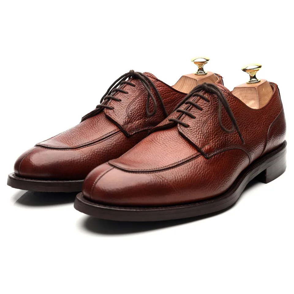 Cheaney Chiswick derby cuir marron UK 8.5 semelle gomme