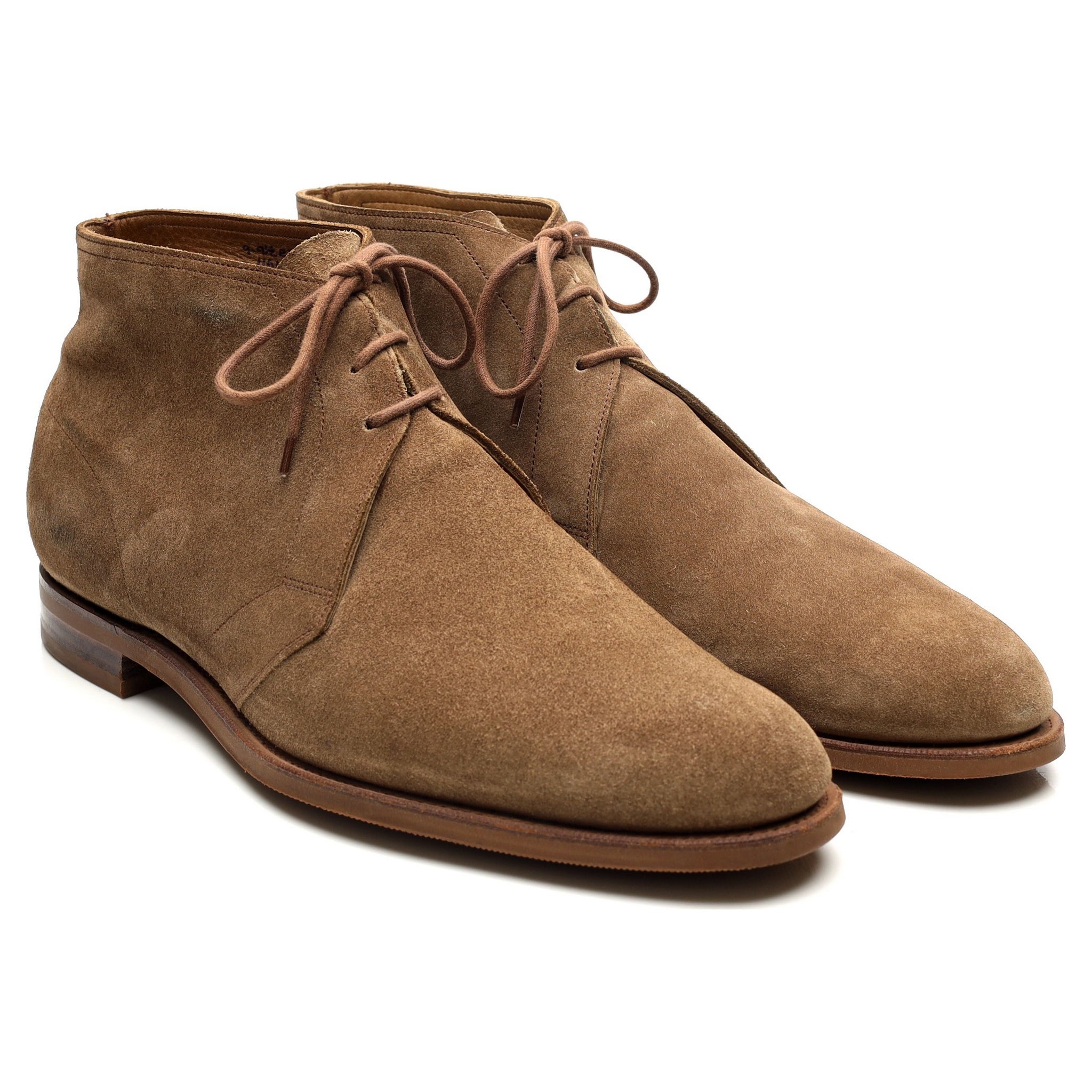 Edward Green Shanklin boots chukka daim marron pointure UK 9