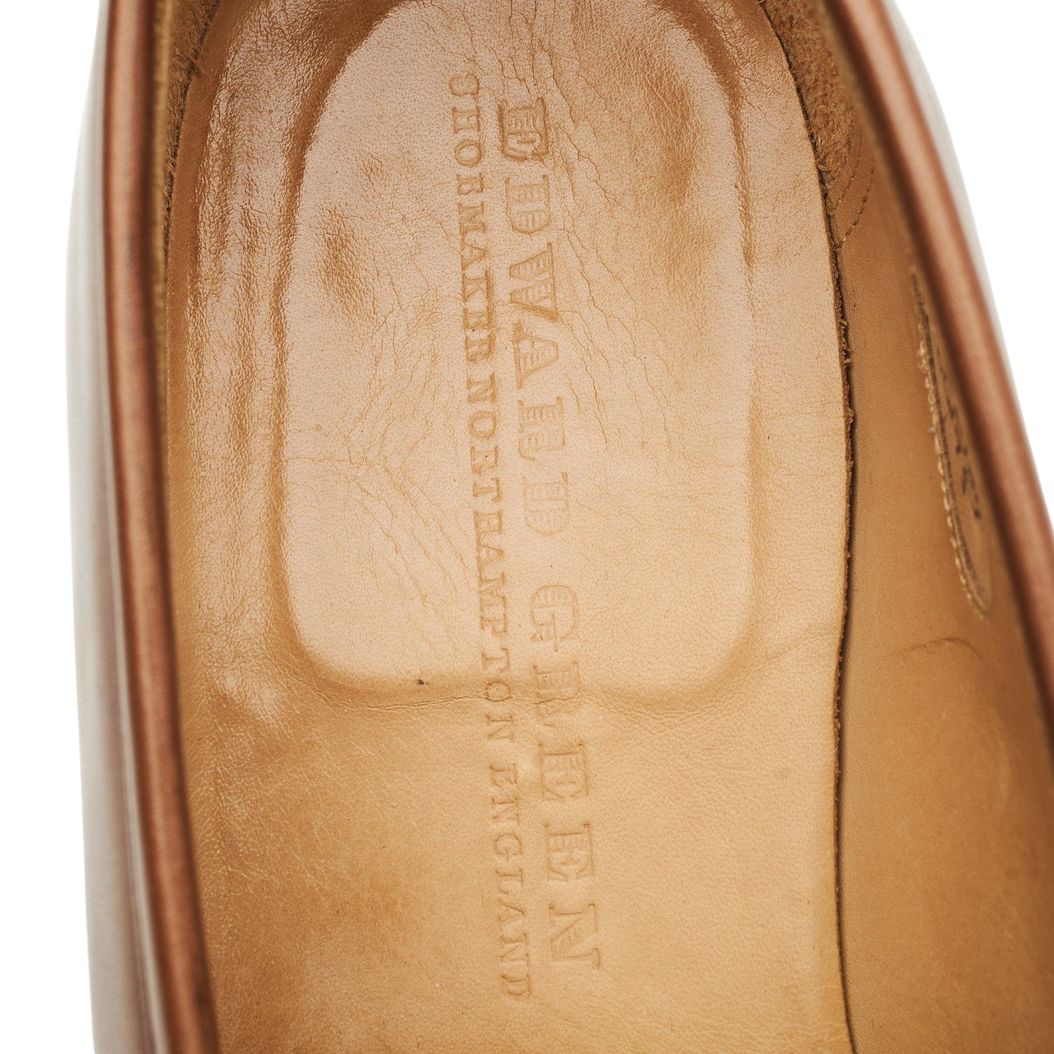 Edward Green Piccadilly mocassins cuir beige UK 8