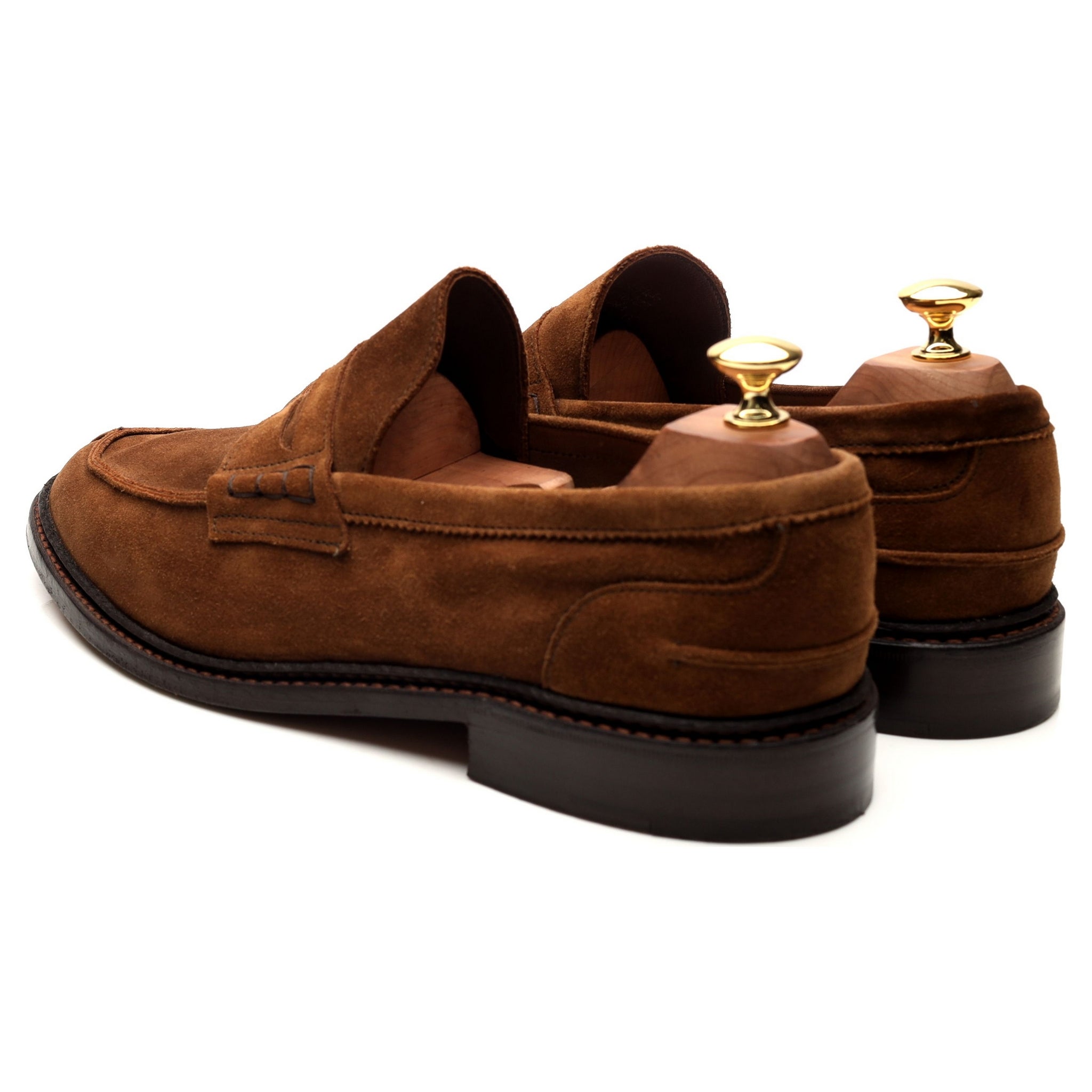 Tricker’s Adam mocassins UK 9.5 daim marron penny
