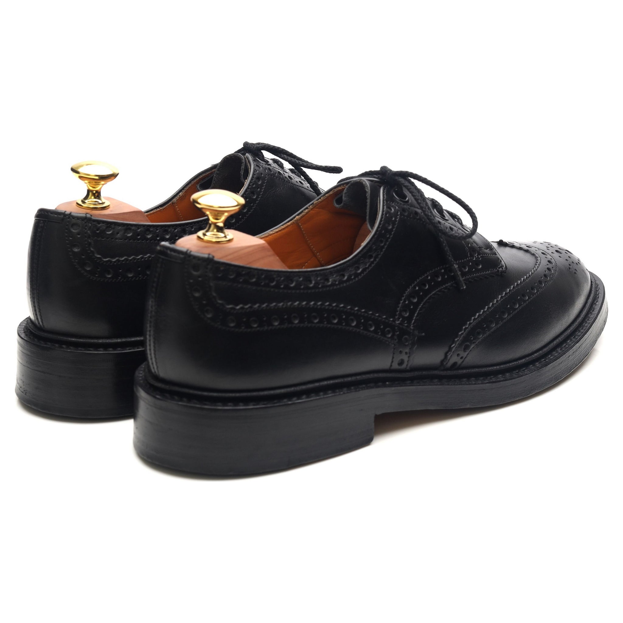 Tricker's Keswick Derby brogue cuir noir 8.5