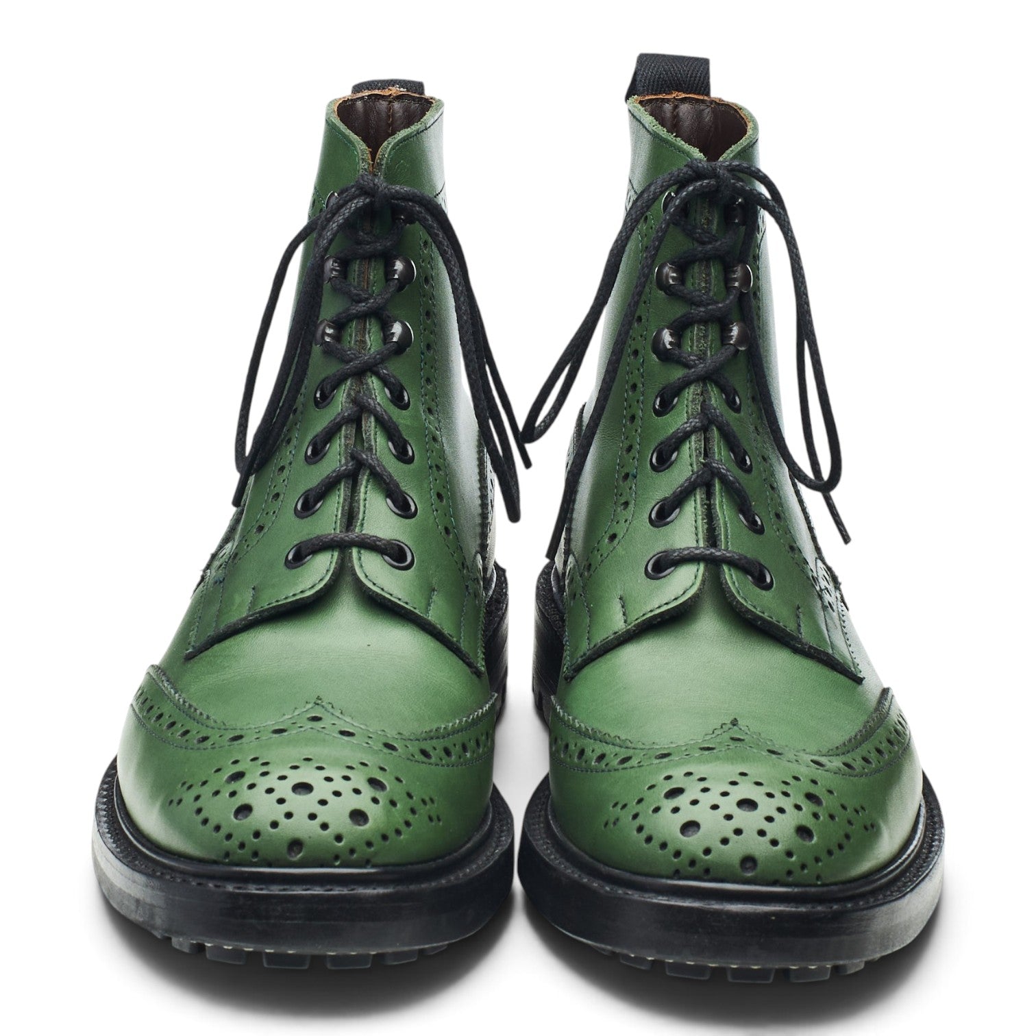 Tricker’s Stow bottines brogue vert 8 UK