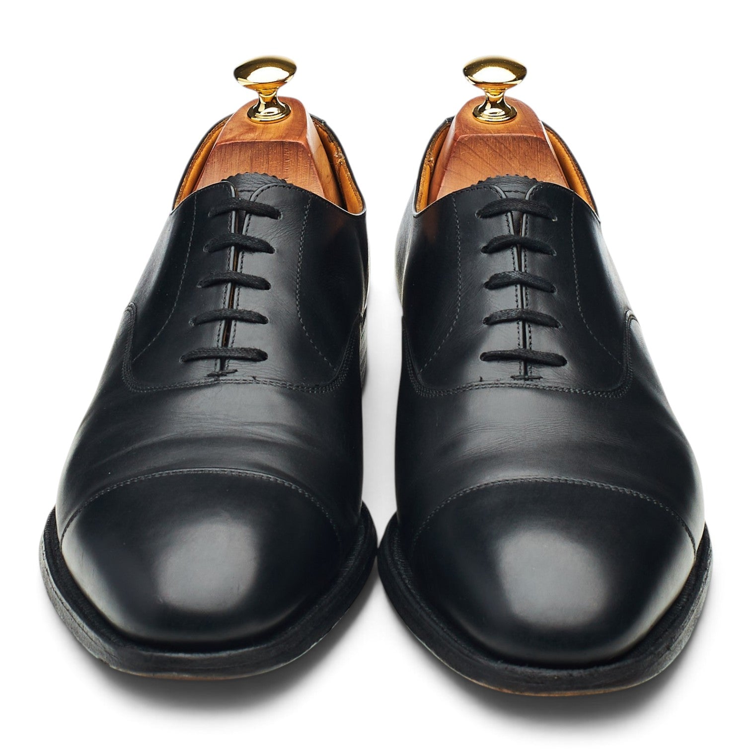 Dunhill Richelieu cuir noir UK 10