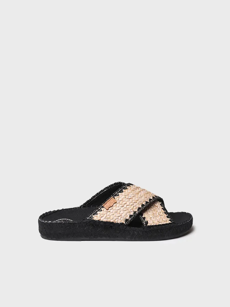 TONI PONS BERTA-IP espadrille femme plate noire