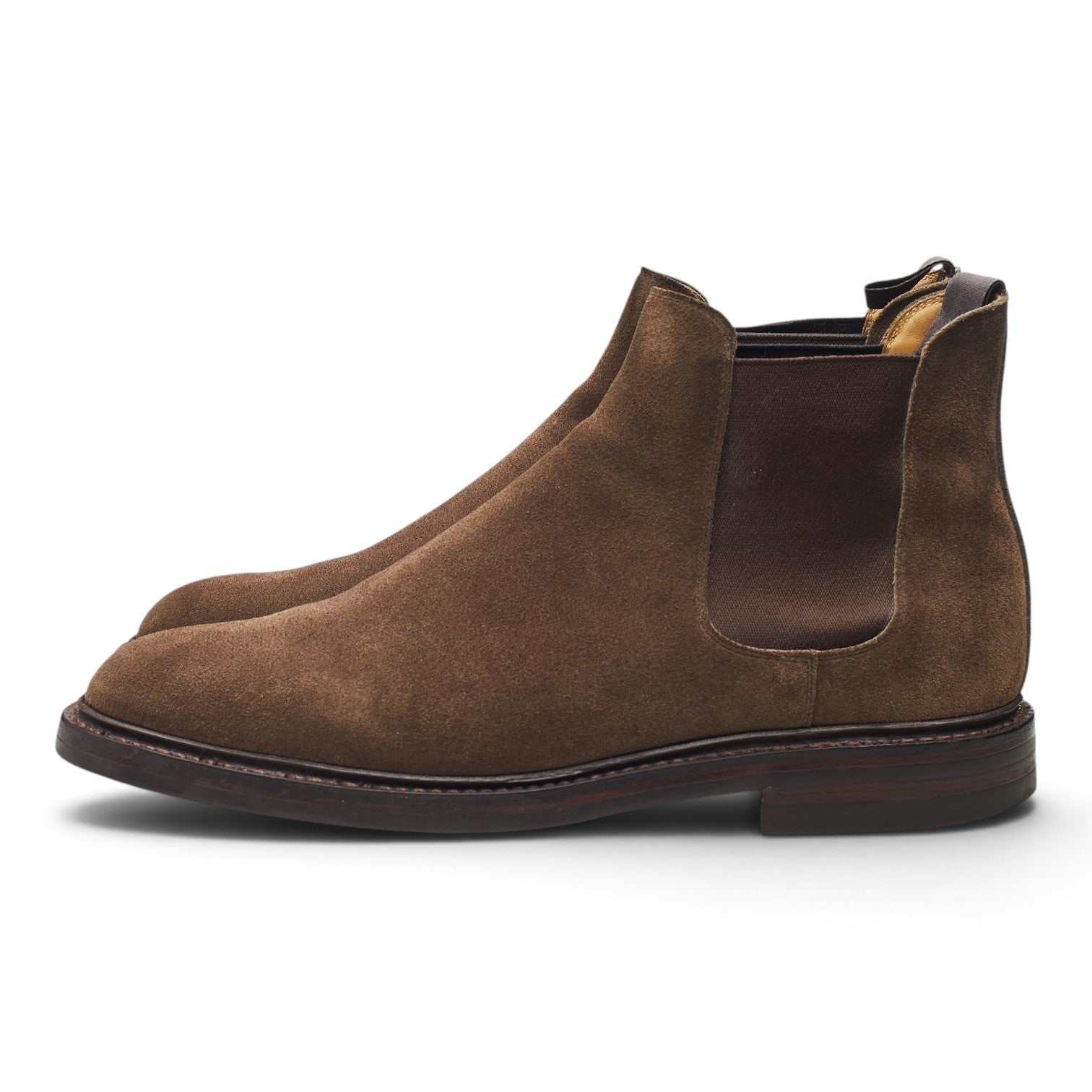 Crockett & Jones Chelsea 11 bottines chelsea daim marron 41,5