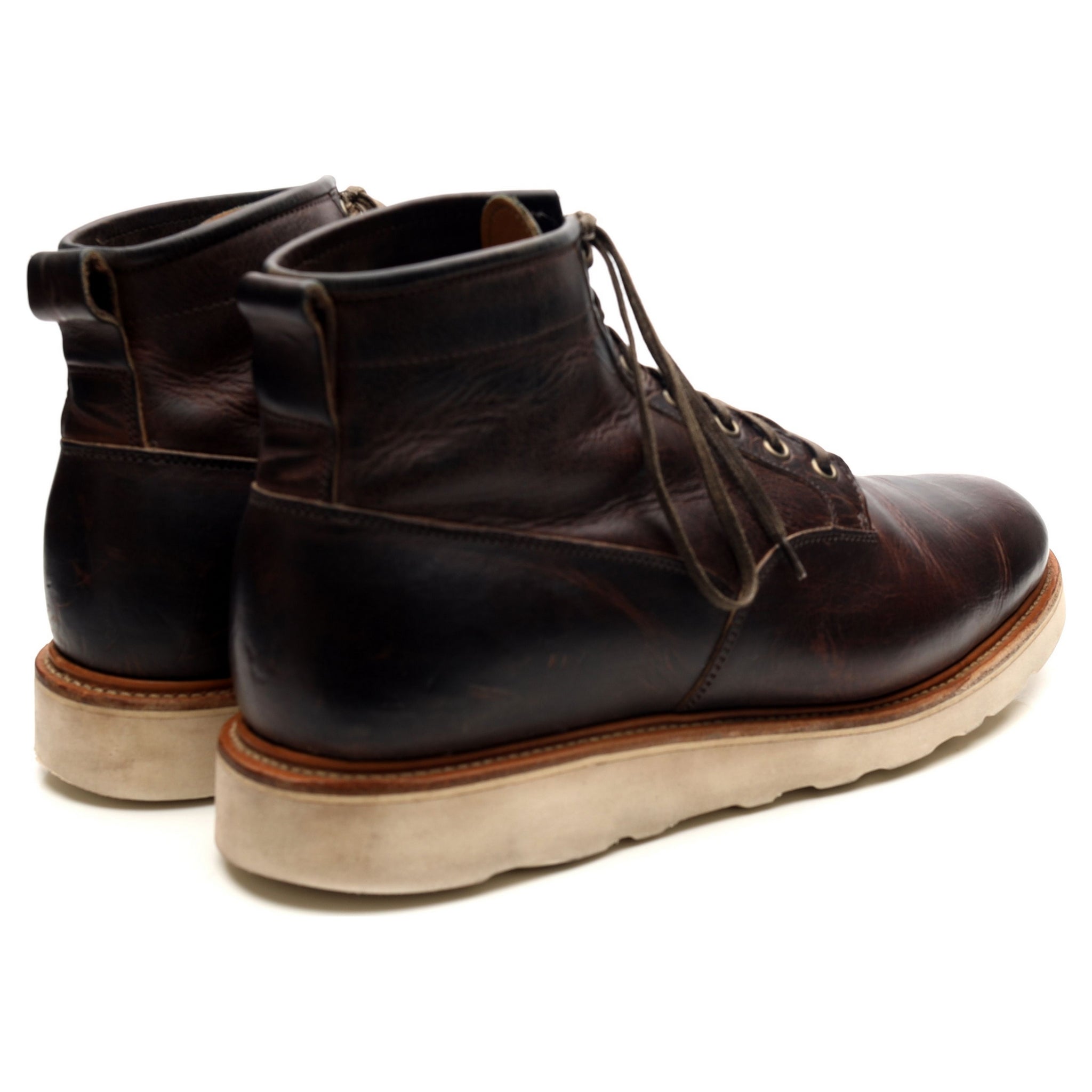 Viberg Service Boots cuir marron UK 10