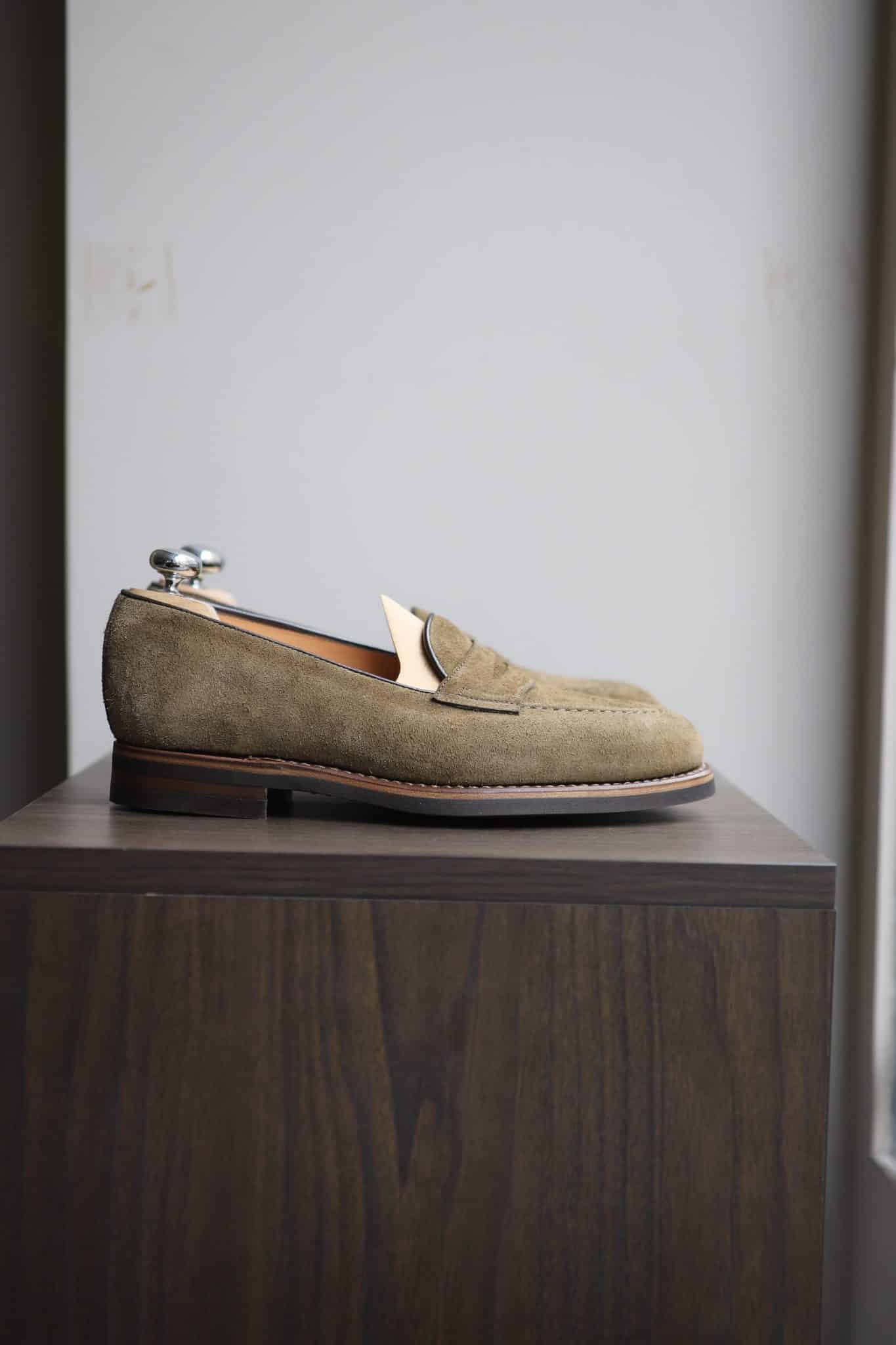 Malfroid Newport mocassin penny veau velours