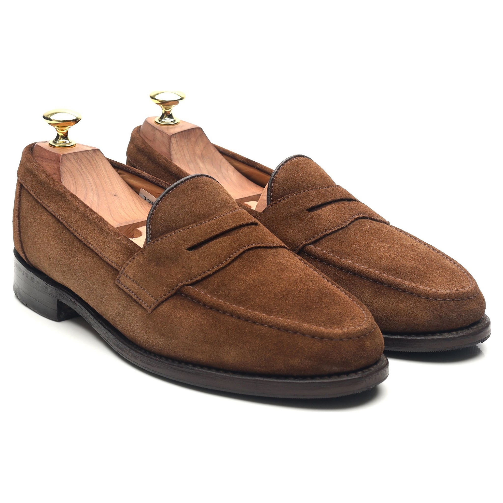 Loake Eton mocassins suède marron UK 7.5