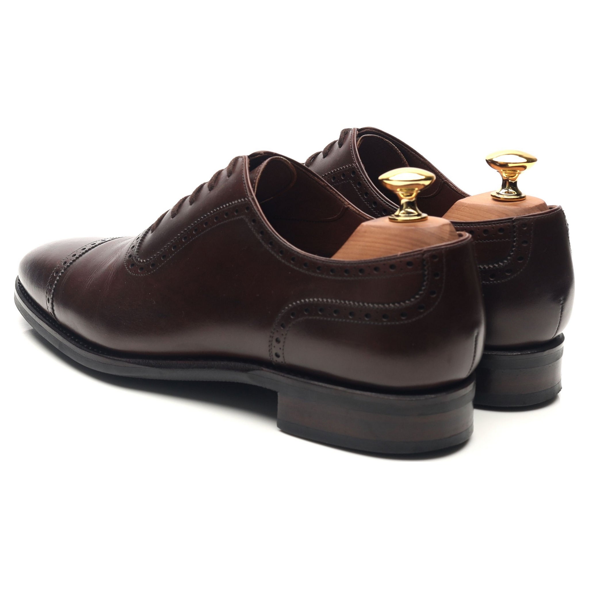TLB Mallorca Artista oxford cuir marron foncé UK 7