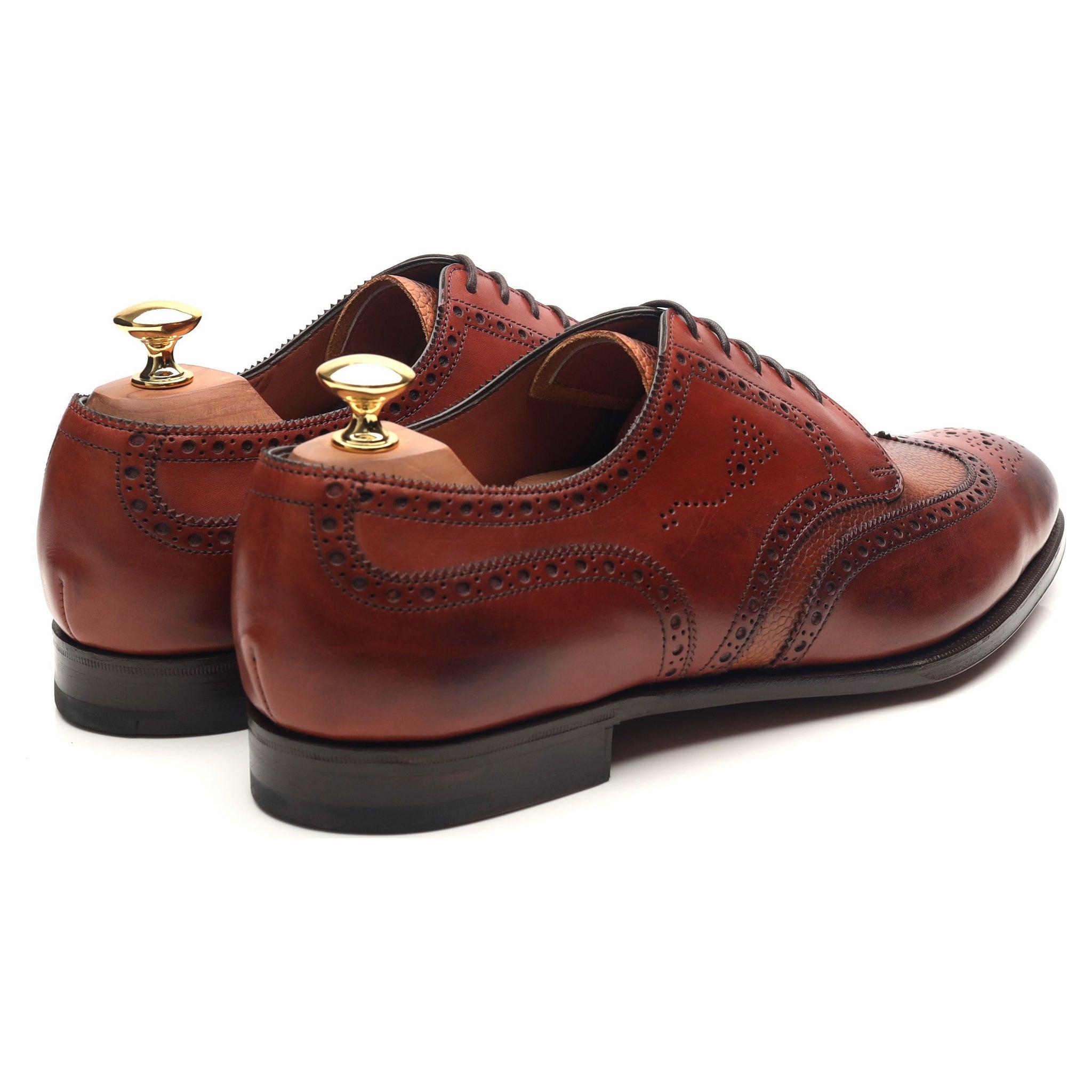Edward Green Sandringham derby cuir marron UK 9.5