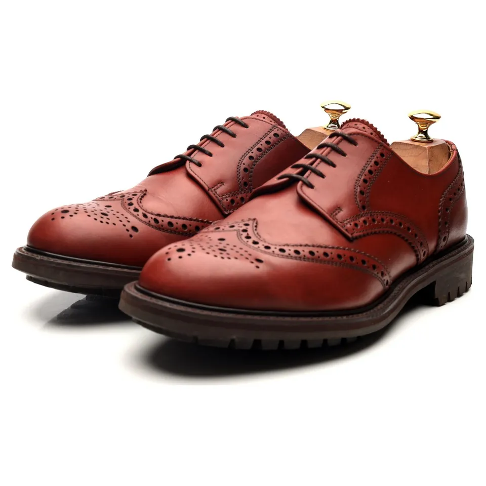 Alfred Sargent Stirling derby brogue cuir marron UK 9