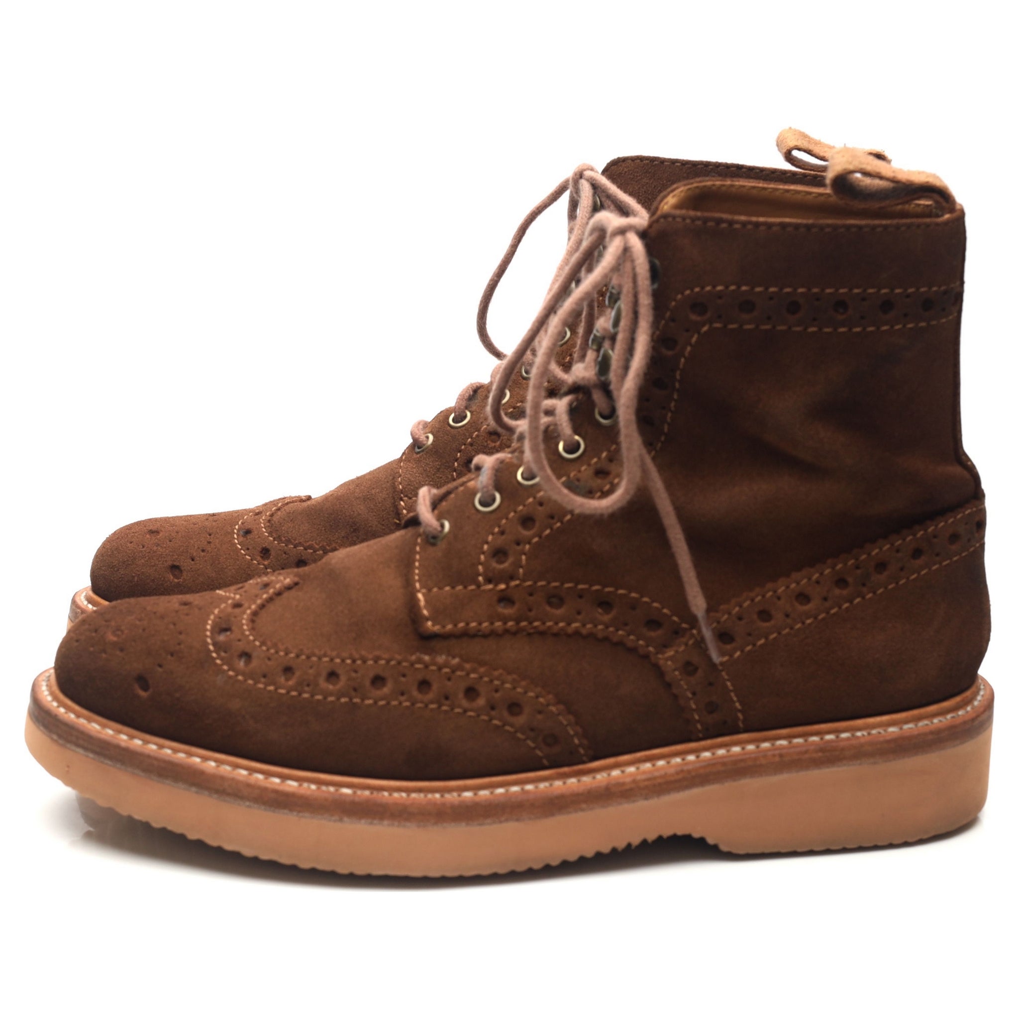 Grenson Fred boots suède marron pointure UK 8 large
