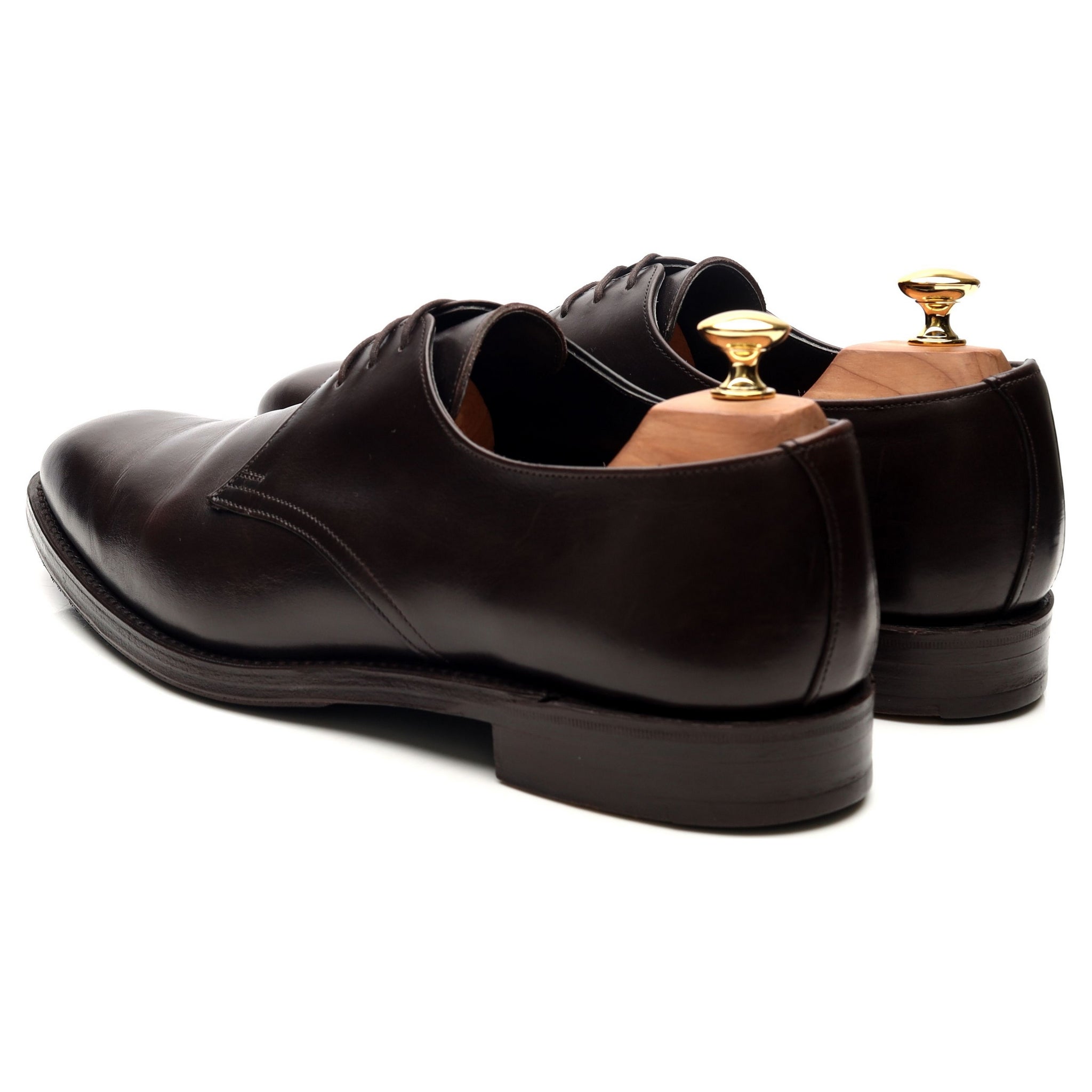 Tim Little derbies cuir marron foncé UK 10