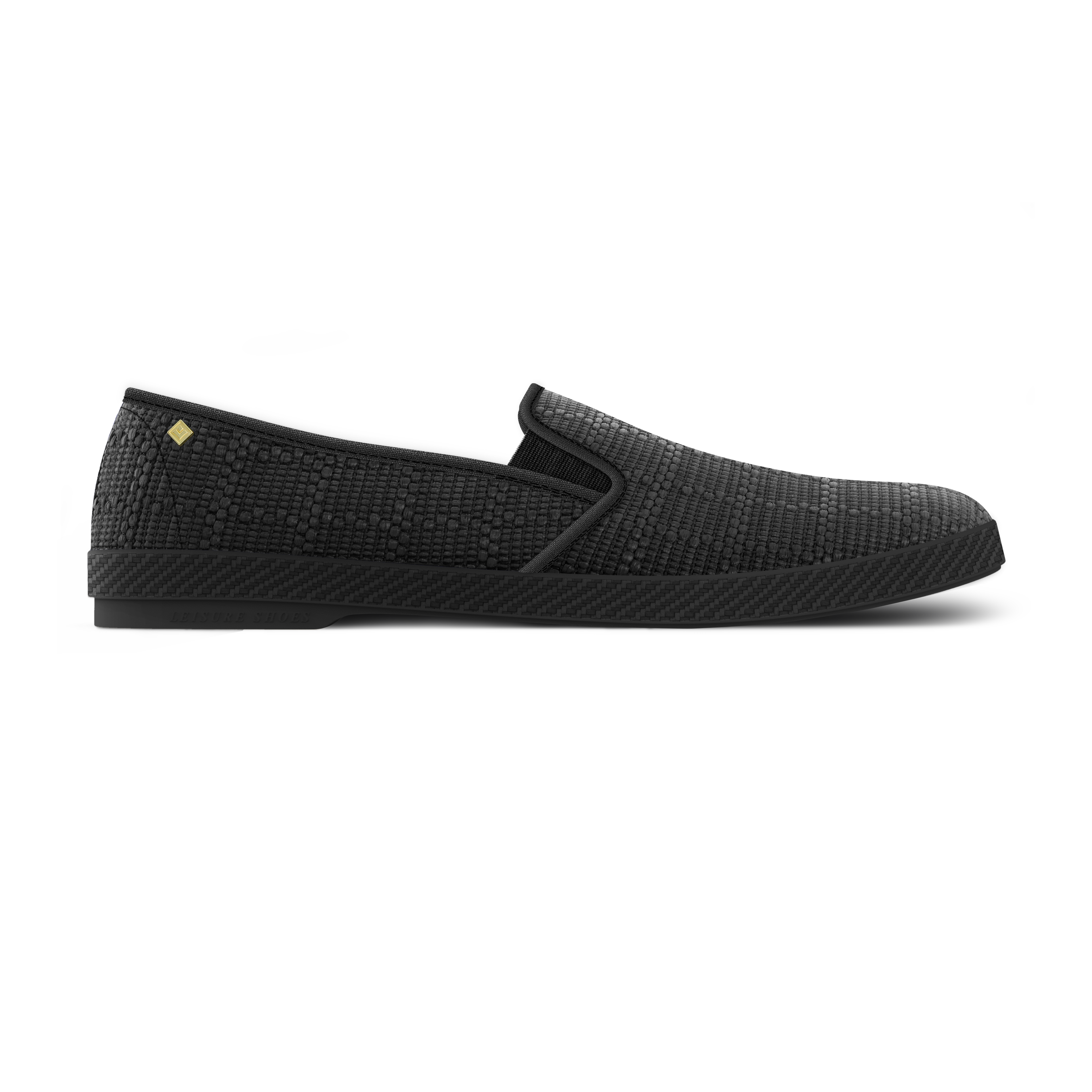 Rivieras Classic Raphia Noir espadrilles effet raphia