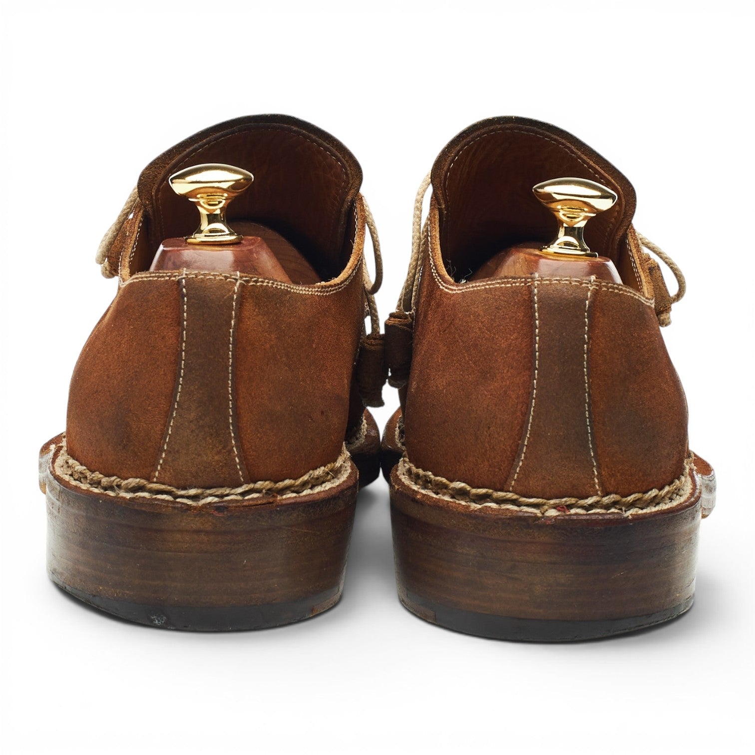 Stefano Branchini derby daim marron UK 9.5 bout droit