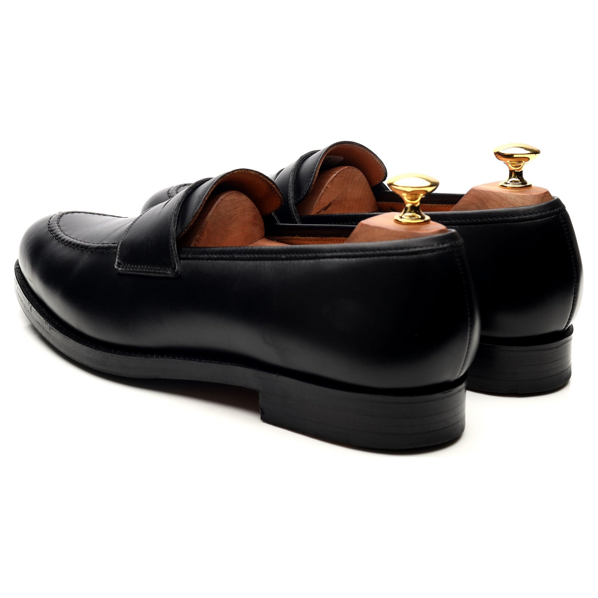 Crockett & Jones Henley mocassin cuir noir UK 9 penny