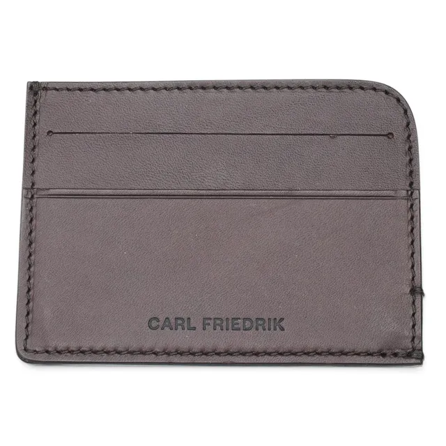 Carl Friedrik Hatton porte-cartes cuir marron