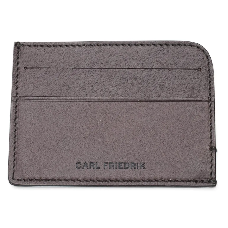 Carl Friedrik Hatton porte-cartes cuir marron