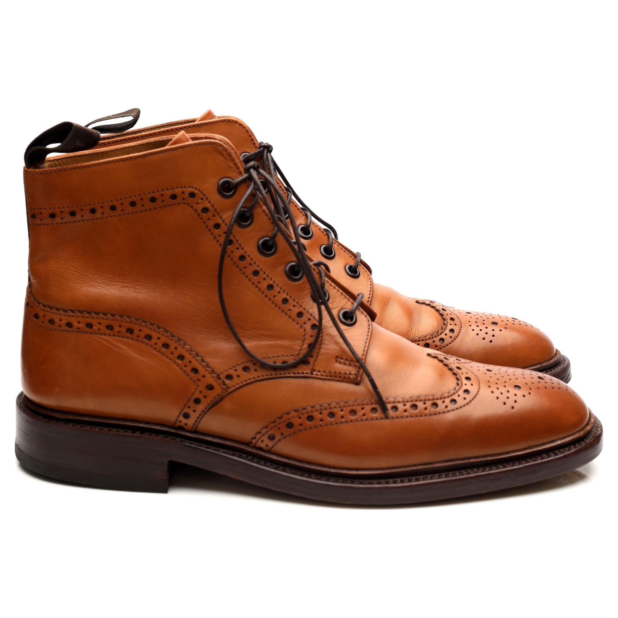 Loake 1880 Burford 2 bottines brogue cuir marron 9 UK