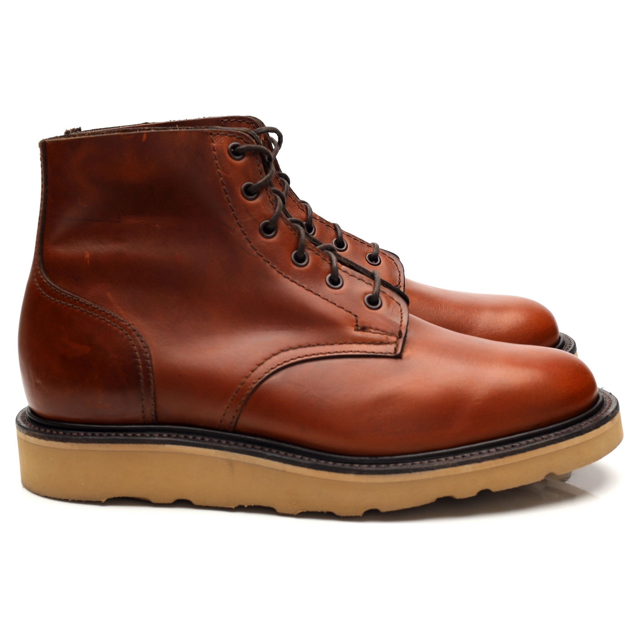 Sanders Harrison bottines derby cuir marron 6.5