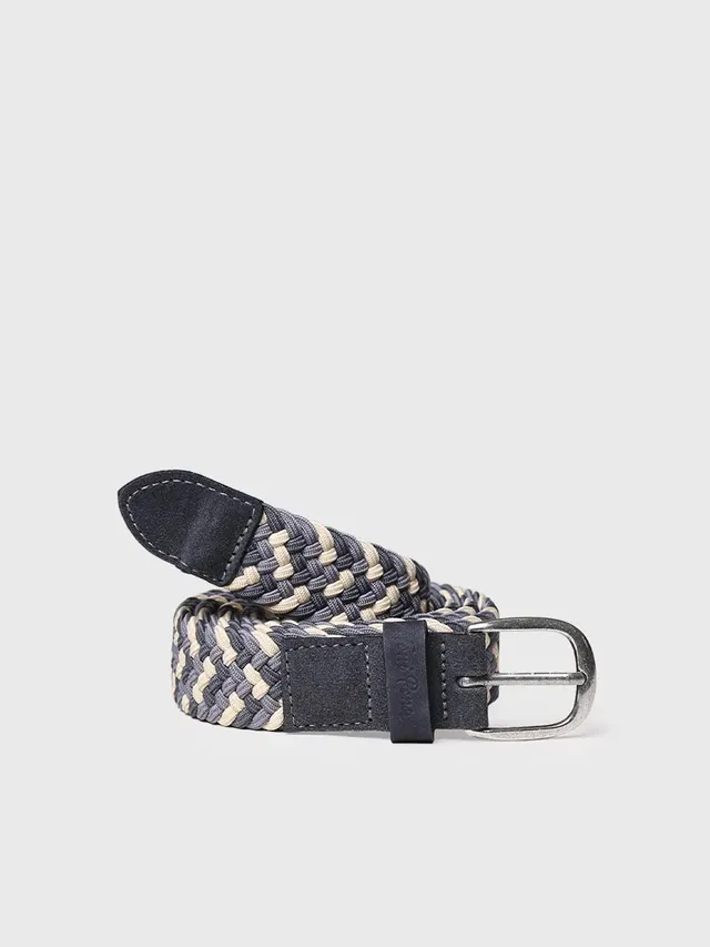 Toni Pons Nadina ceinture femme écru tressée élastique