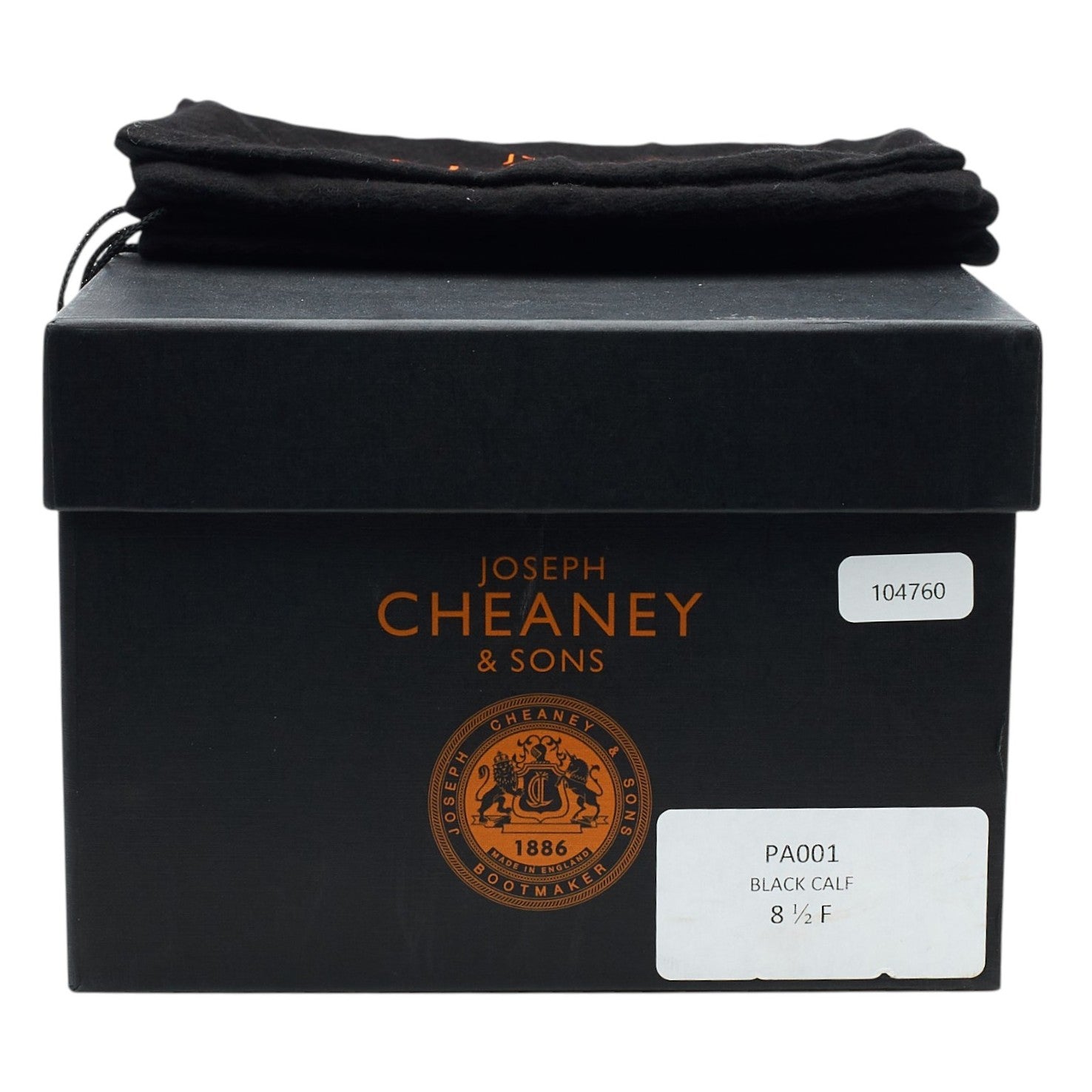Cheaney PA001 derby cuir noir pointure UK 8.5