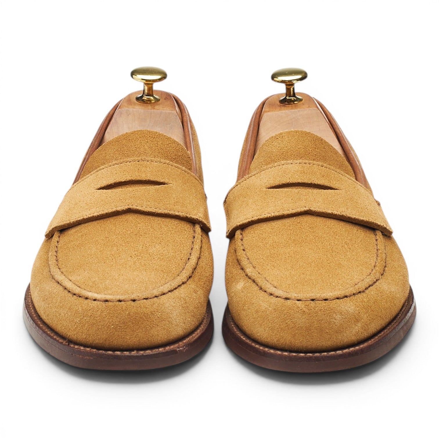 Crockett & Jones Harvard 2 mocassins daim marron UK 8