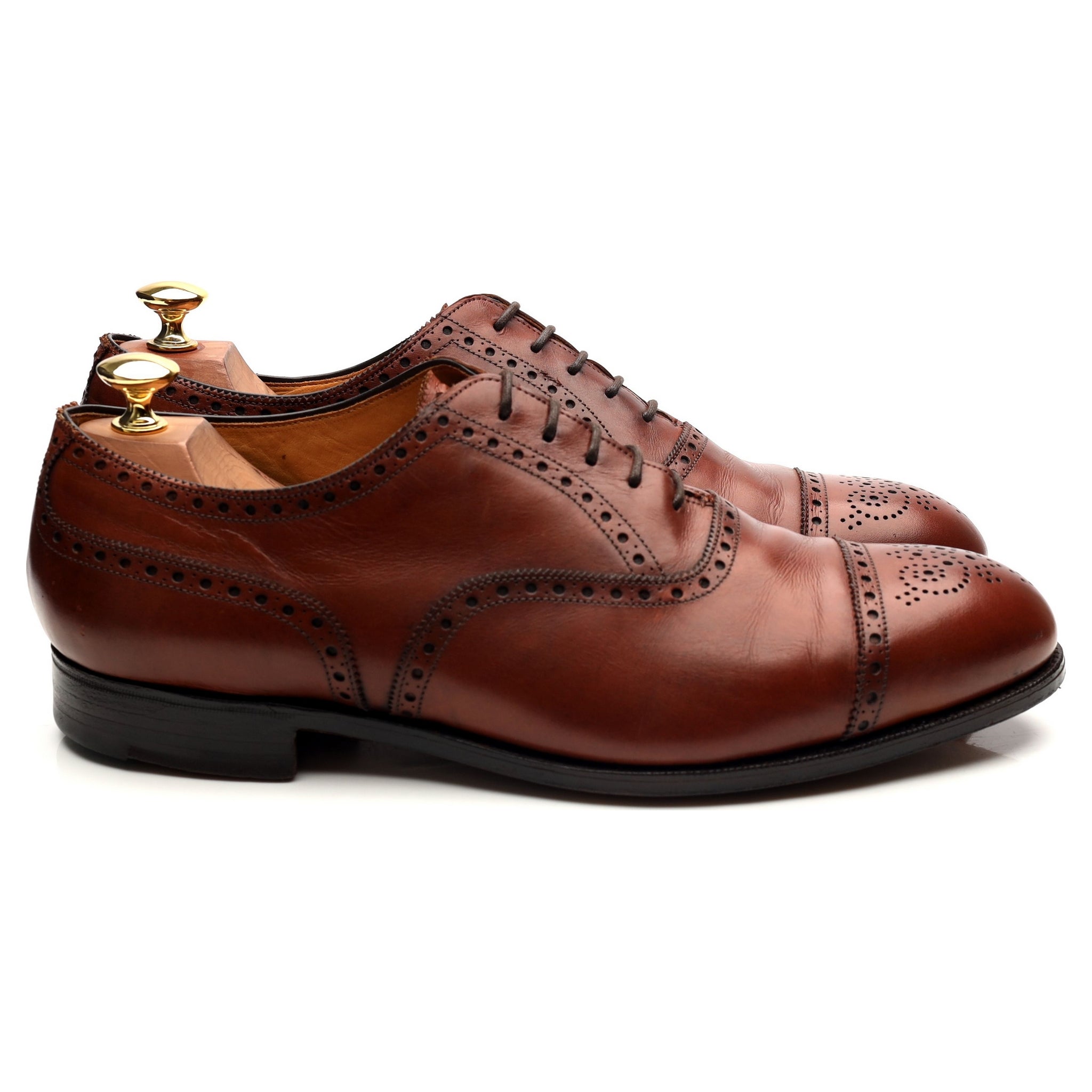 Edward Green Cadogan oxford cuir marron UK 9.5