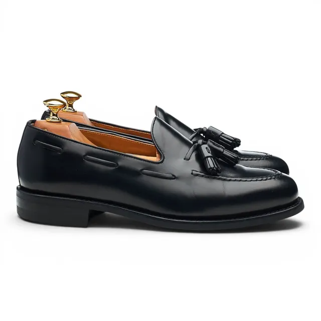 Berwick 8491 mocassins à glands cuir noir pointure UK 6,5