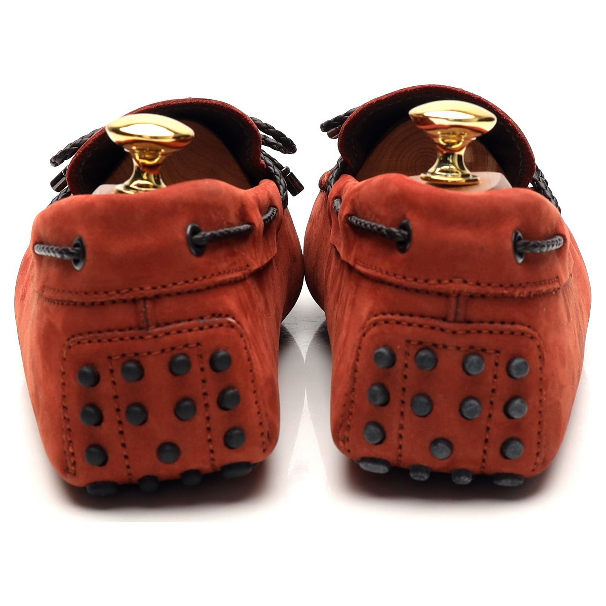 Tod's Gommino mocassin nubuck orange pointure UK 6