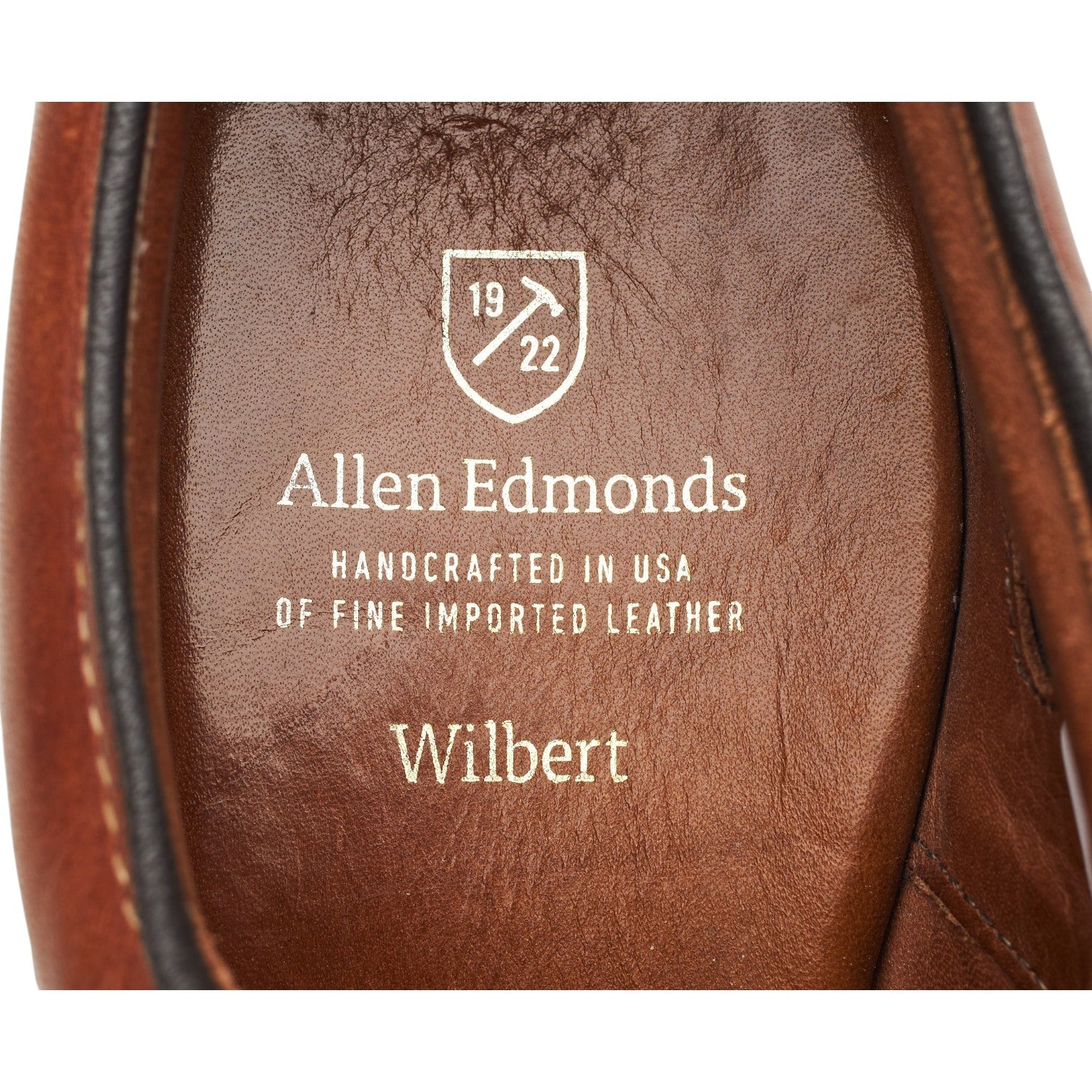 Allen Edmonds Wilbert derby cuir marron UK 7