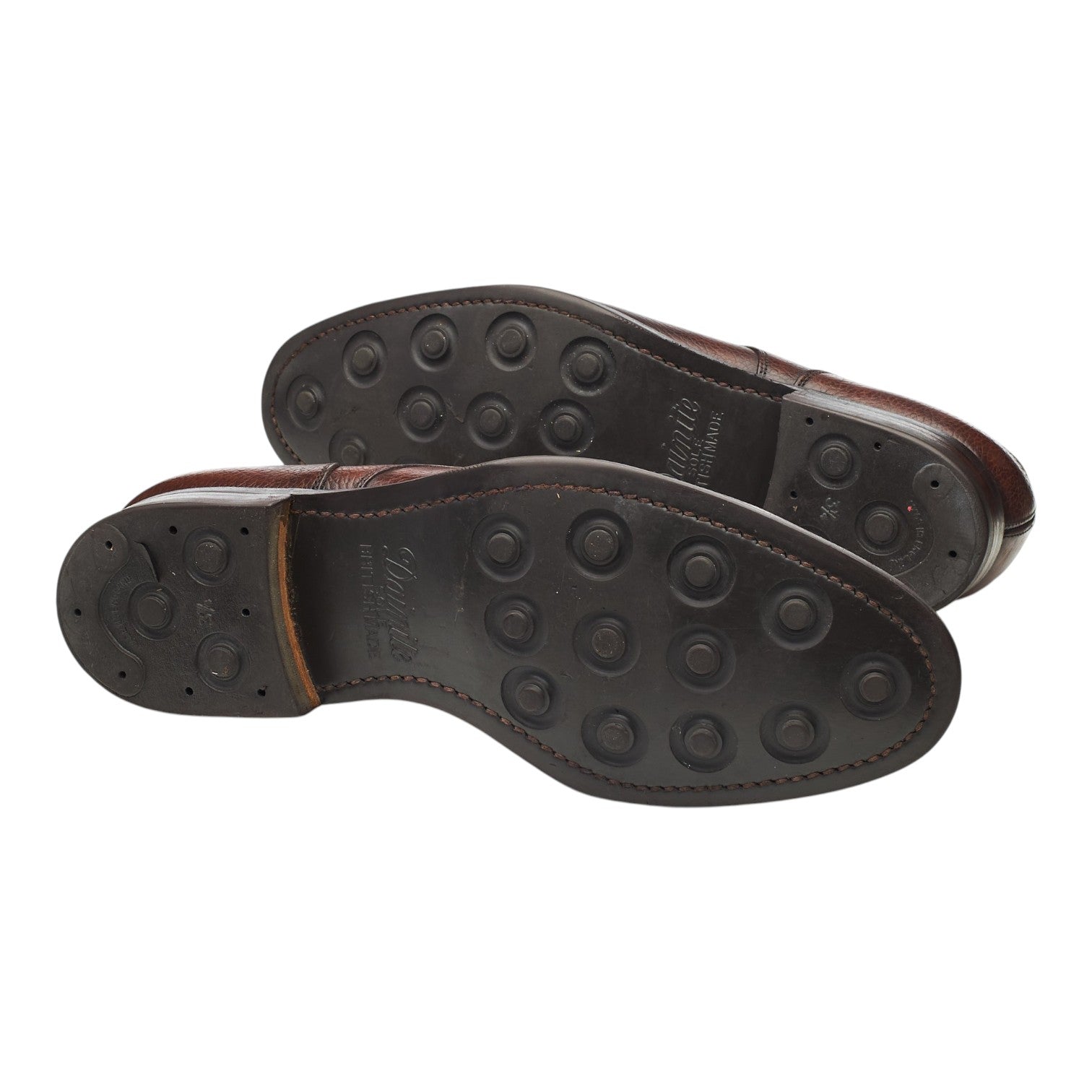 Peal & Co derby grain cuir marron UK 8,5