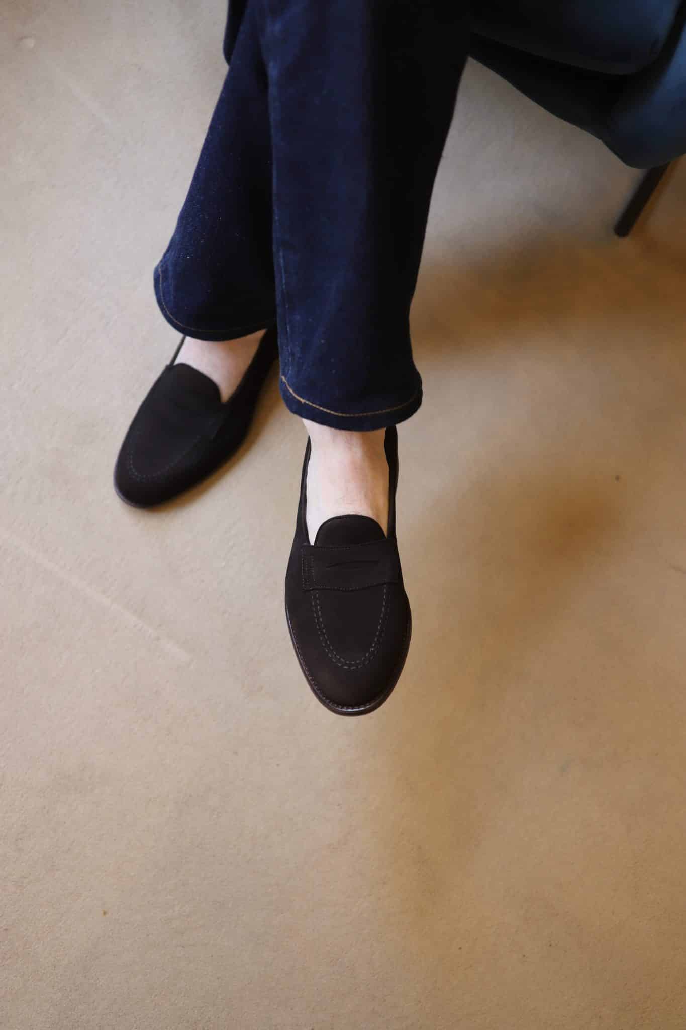 Malfroid Newport Superleggera mocassins daim