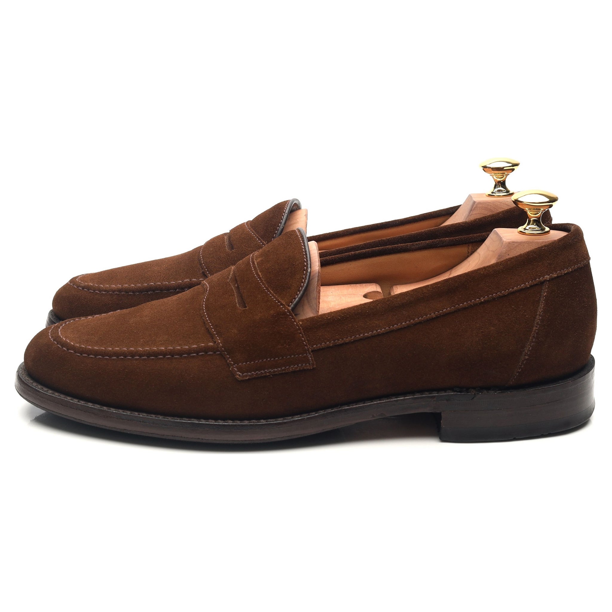 Loake Eton mocassins suède marron UK 9.5