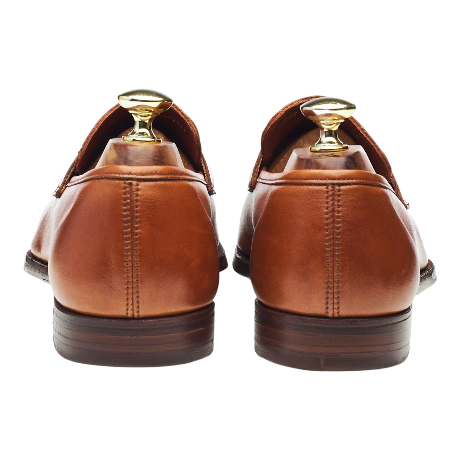 George Cleverley George mocassins cuir tan UK 7.5