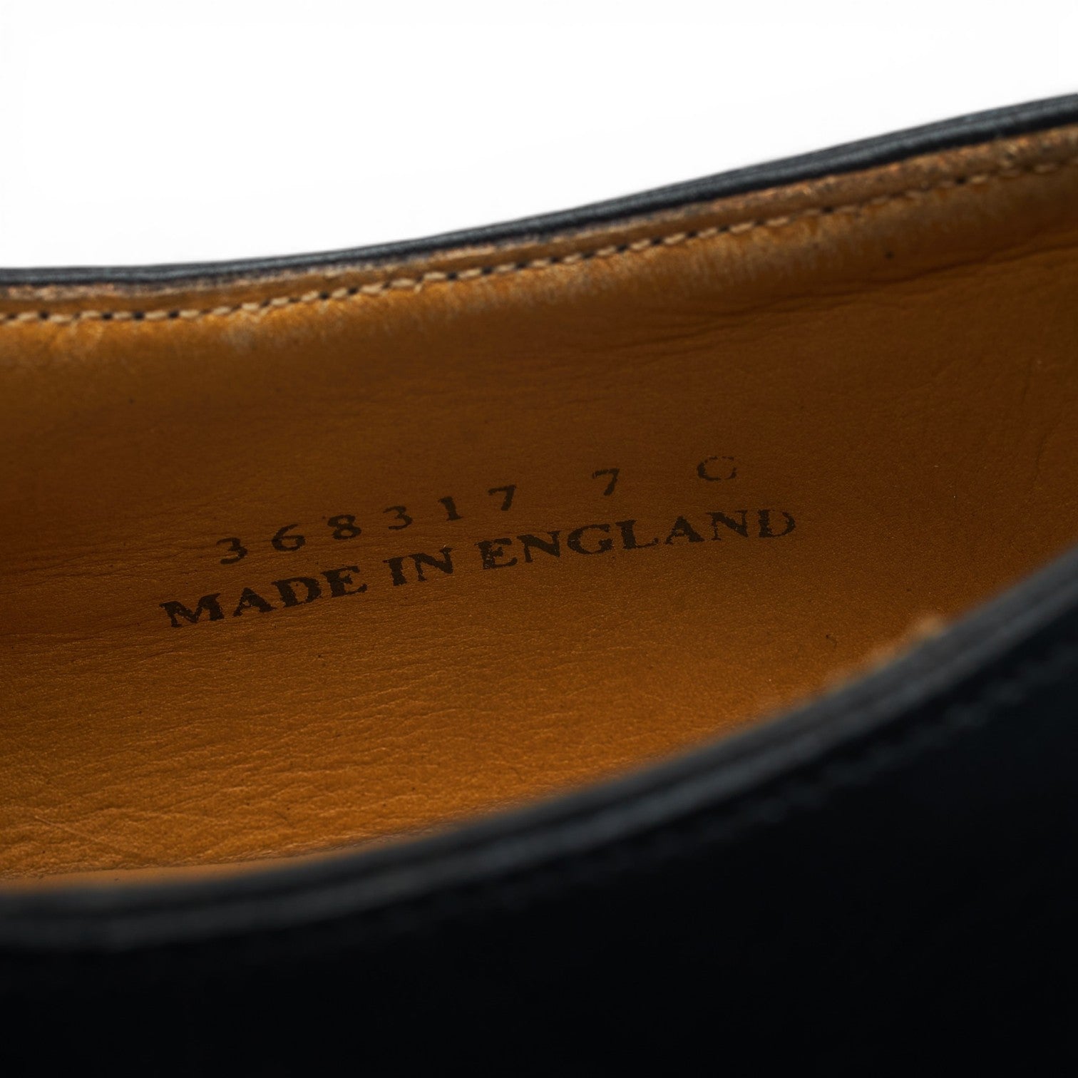 Barker Northcote monk strap cuir noir UK 7 large