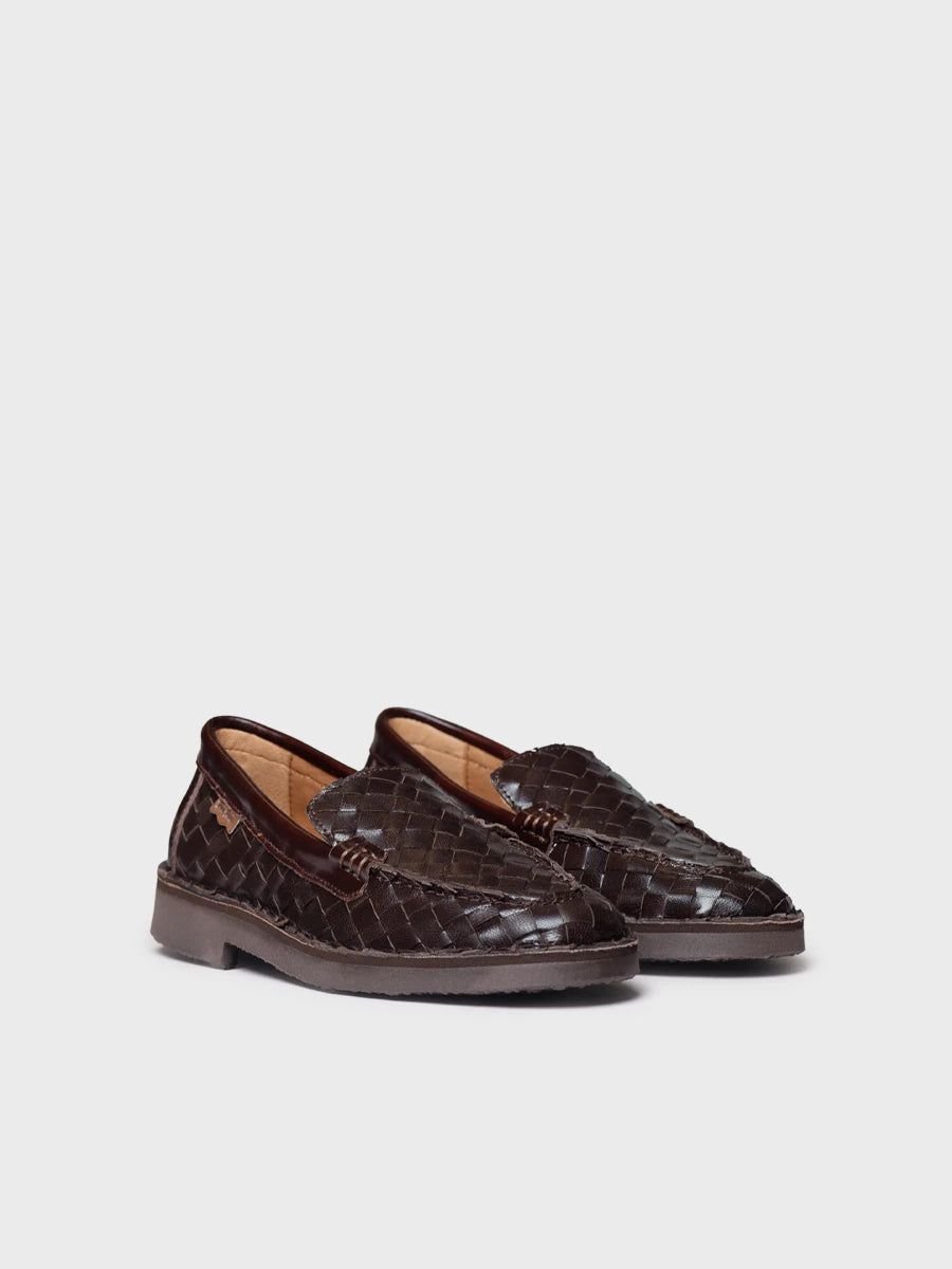 Toni Pons Ivars-BL mocassins cuir tressé plat