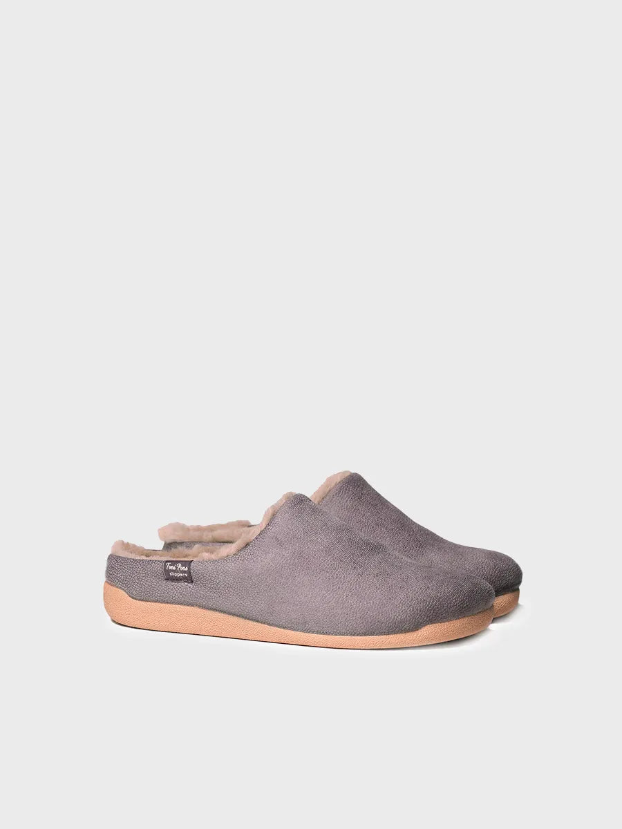 Toni Pons Noti-BD chaussons homme gris fourrés