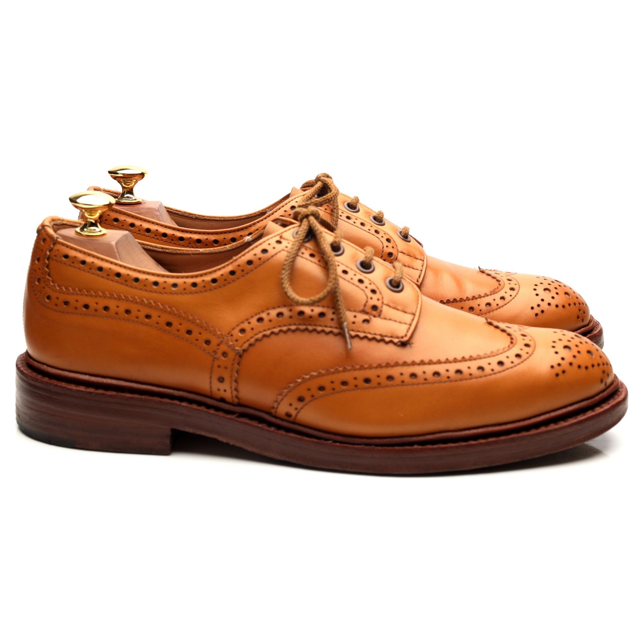 Tricker's Bourton derby cuir camel pointure UK 9.5