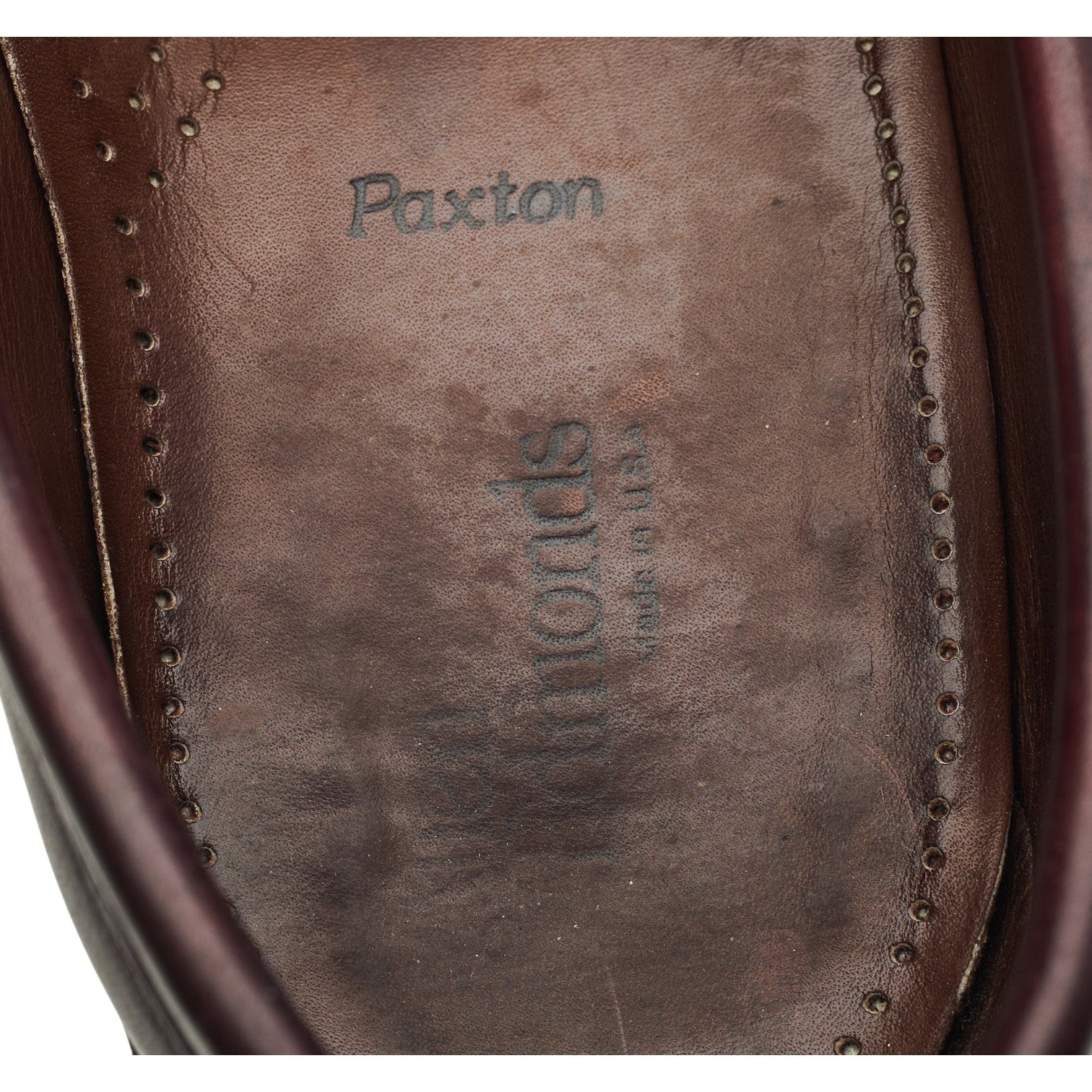 Allen Edmonds Paxton mocassins cuir bordeaux UK 9