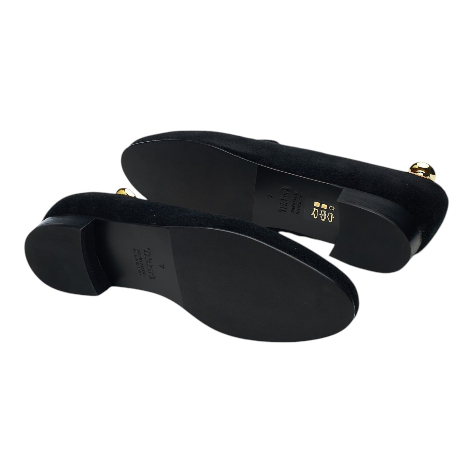 Margaret Howell Victoria pantoufles velours noir UK 7 cuir