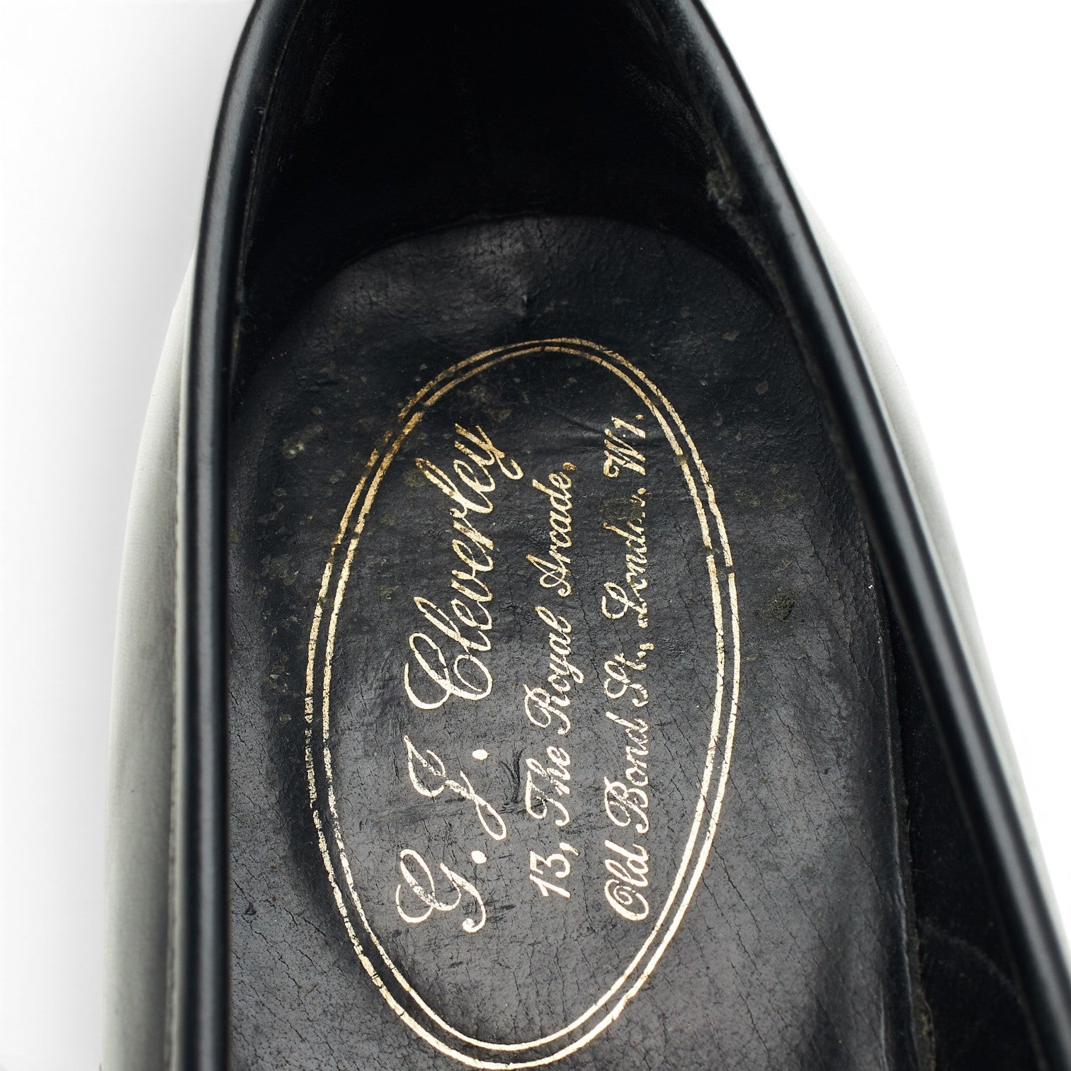 George Cleverley mocassins cuir noir 7.5 UK