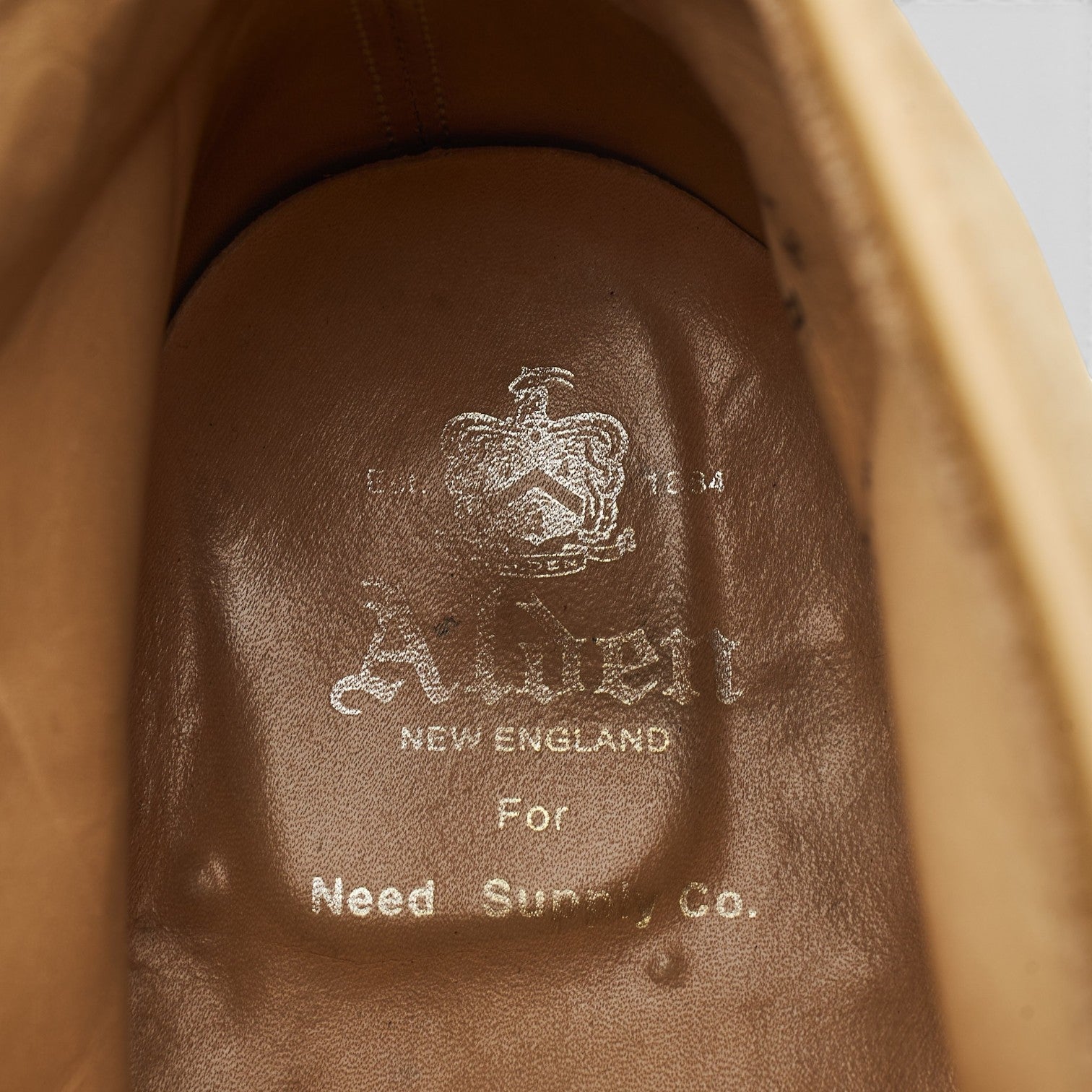 Alden Indy 40575C boots daim beige pointure UK 11.5