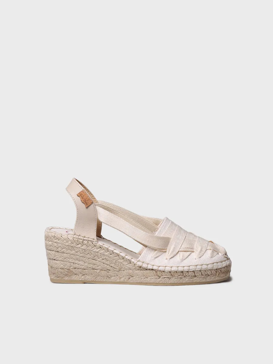 Toni Pons Tracy-CU espadrille compensée coton rubans