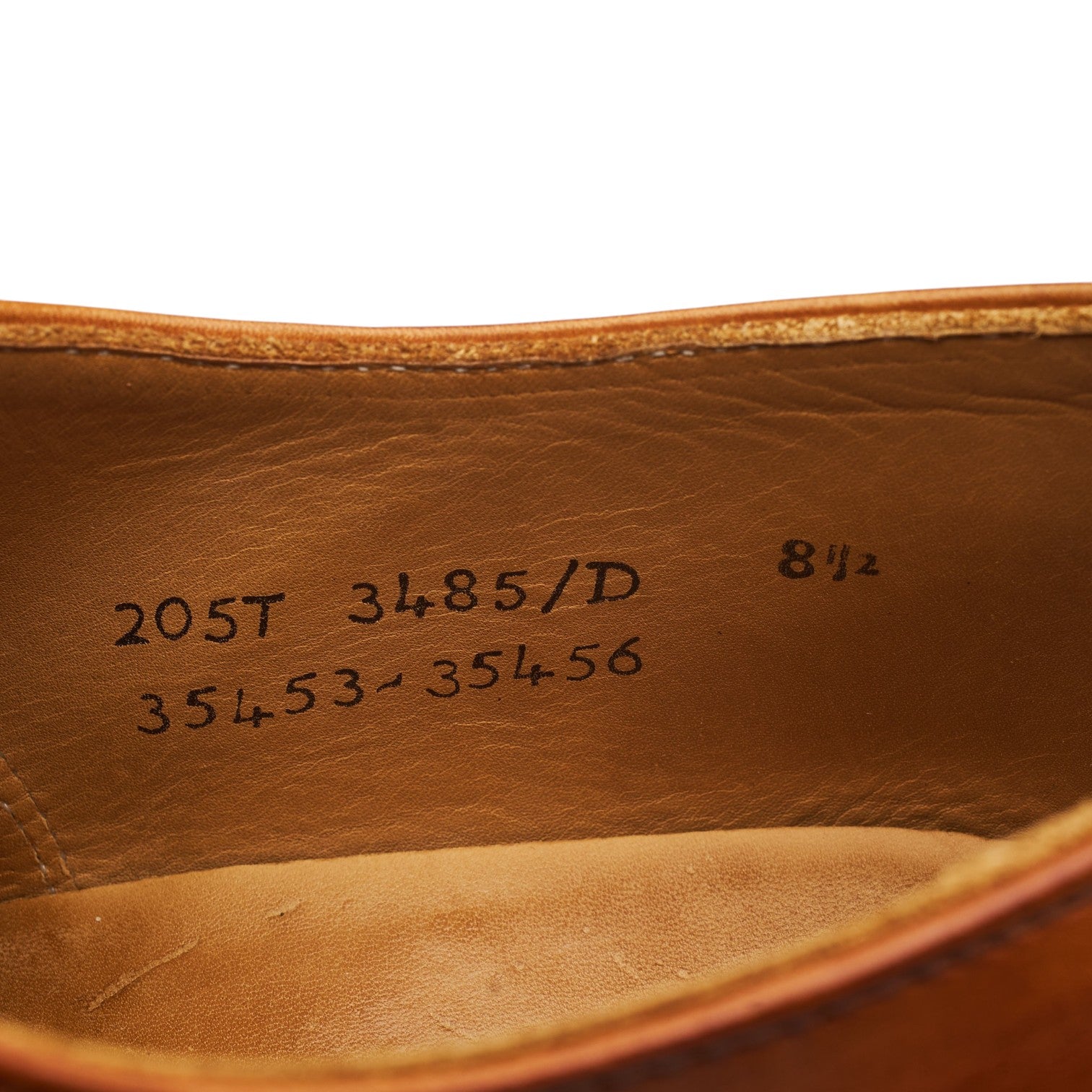 Cheaney oxford brogue cuir marron clair 8,5