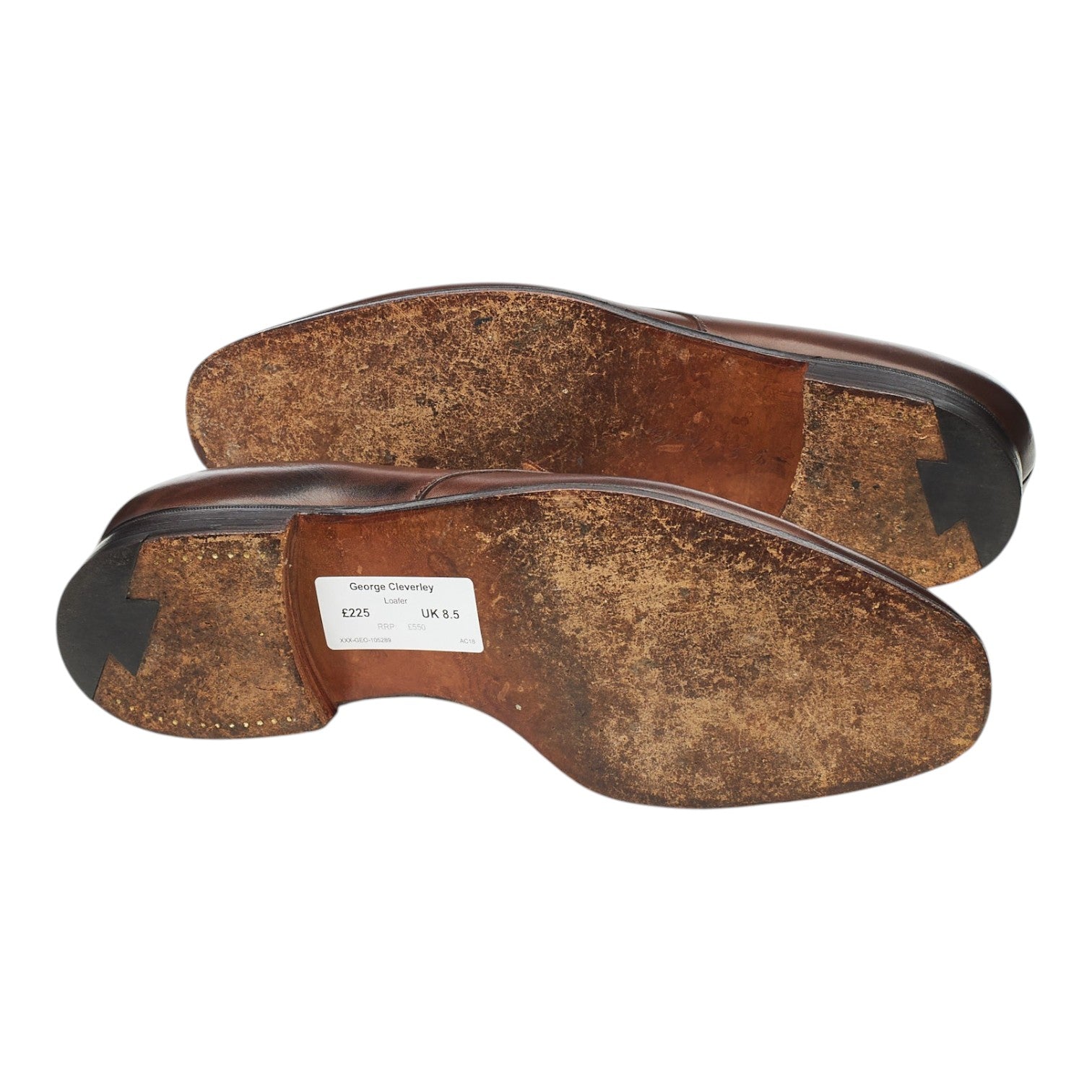 George Cleverley mocassin cuir marron UK 8,5