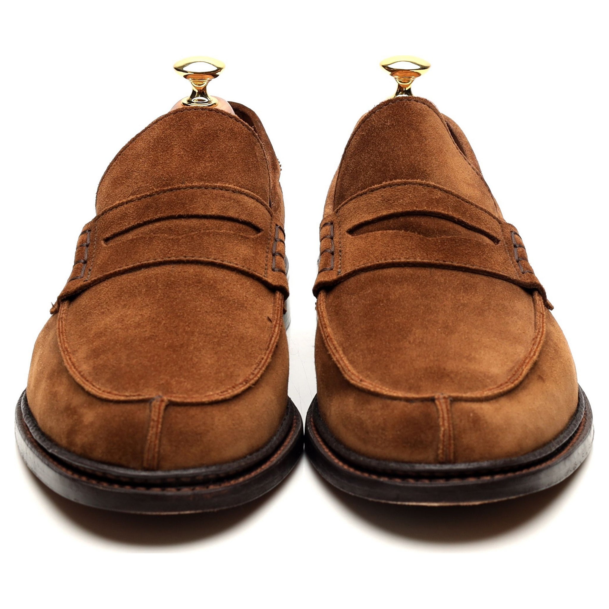 Tricker’s Adam mocassins UK 9.5 daim marron penny