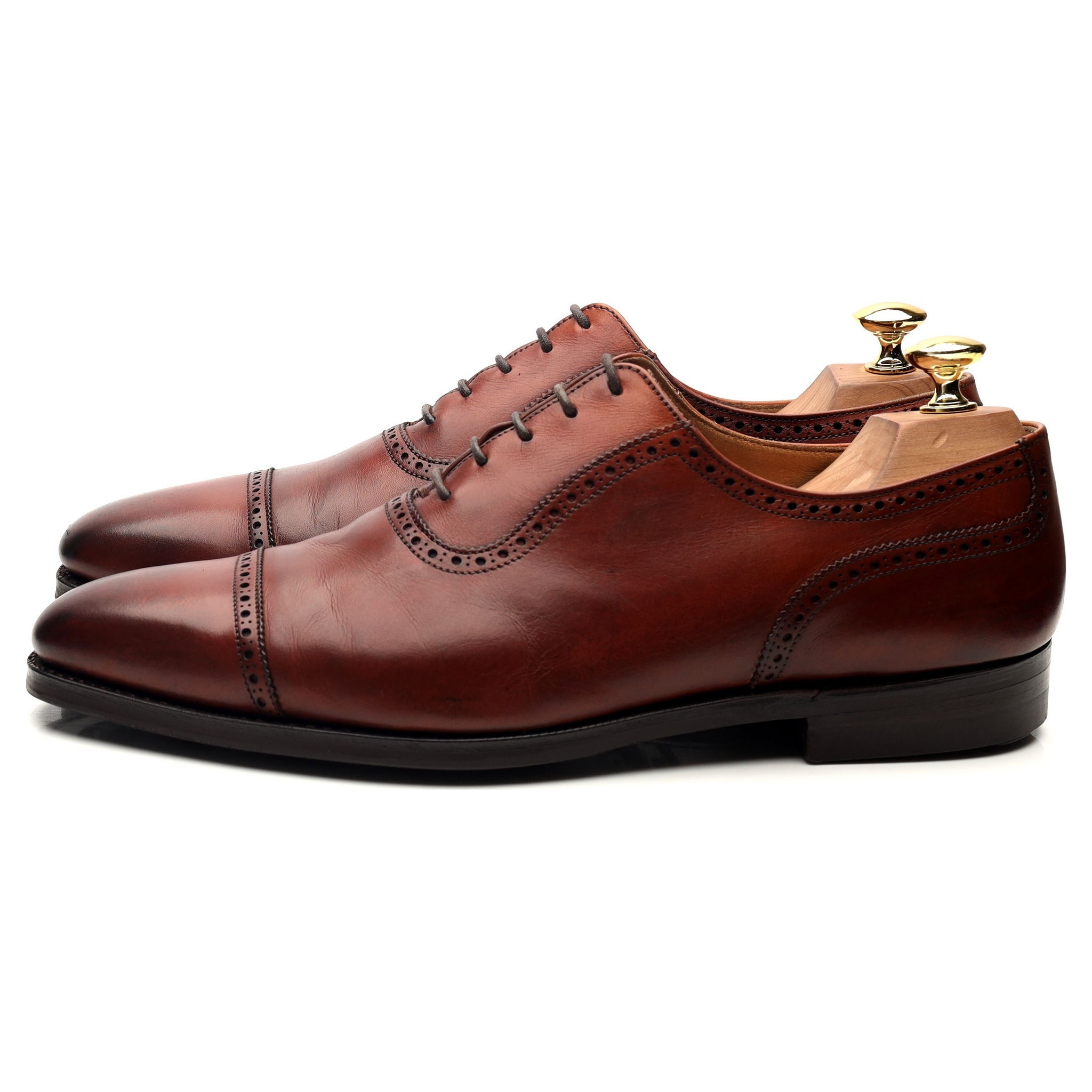 Crockett & Jones Westbourne richelieu cuir marron 8.5