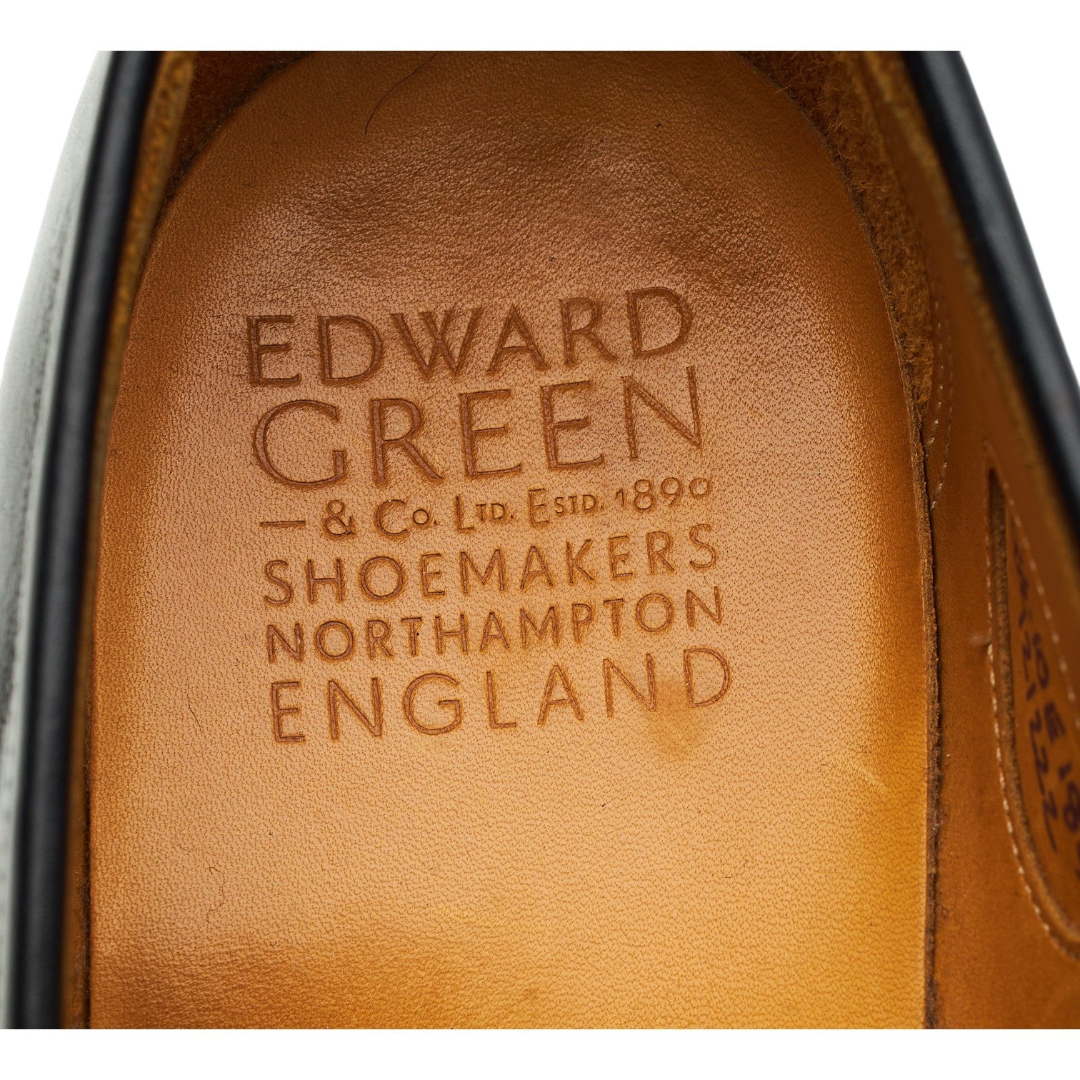 Edward Green Piccadilly mocassin cuir noir UK 9,5